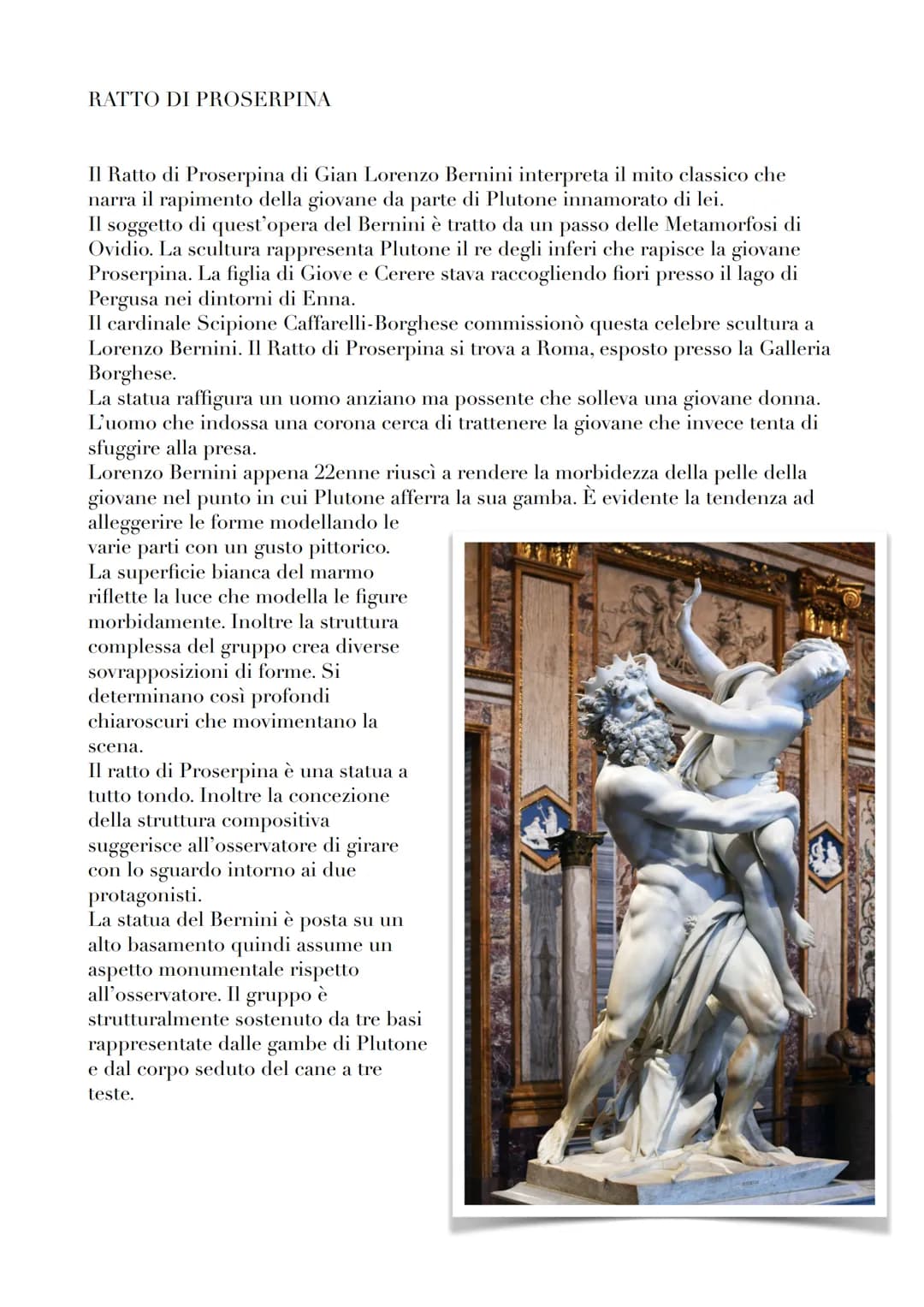 # LA VITA E LE OPERE DI GIAN LORENZO BERNINI
"L' ANIMATORE DEL MARMO"
Se non ci fosse stato Bernini, Roma non sarebbe stata la stessa. Di