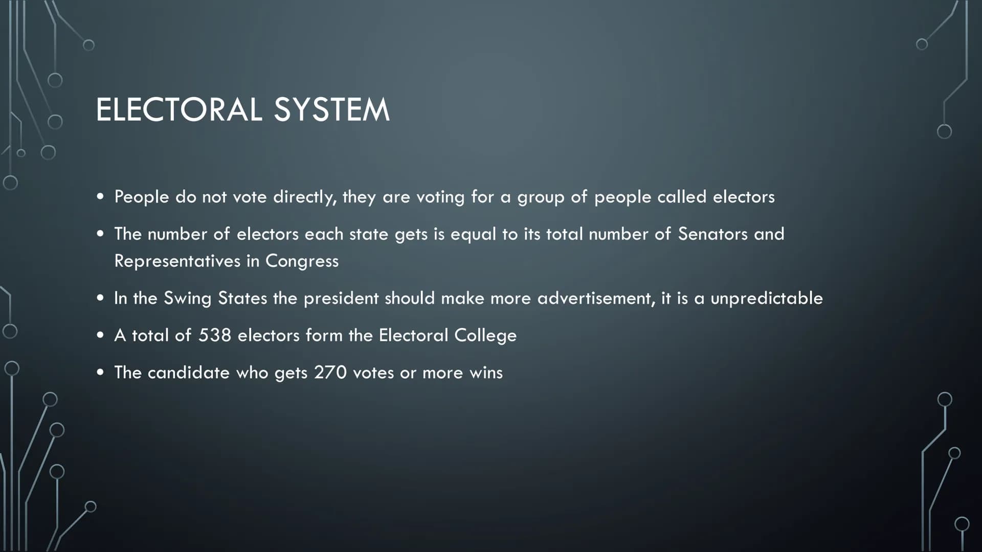 POLITICAL
SYSTEM OF THE
USA
THE POLITICAL SYSTEM USA
FROM VICTORIA AXT MAIN POLITICAL INSTITUATIONS/THEIR POWER
• USA is a federal consti