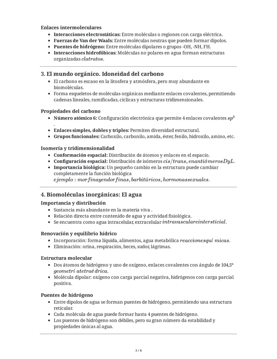 # Tema 1. Bioelementos y Biomoléculas: Agua y Sales Minerales
Bloque A. BIOQUÍMICA - 2º Bachillerato
1. Características de los seres vivos