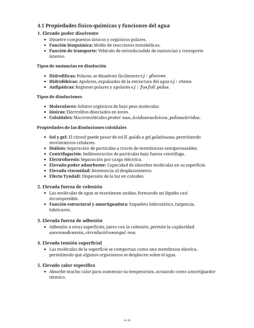 # Tema 1. Bioelementos y Biomoléculas: Agua y Sales Minerales
Bloque A. BIOQUÍMICA - 2º Bachillerato
1. Características de los seres vivos