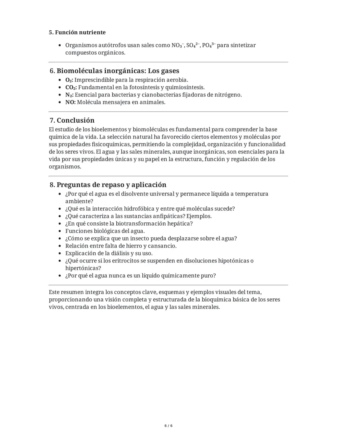 # Tema 1. Bioelementos y Biomoléculas: Agua y Sales Minerales
Bloque A. BIOQUÍMICA - 2º Bachillerato
1. Características de los seres vivos