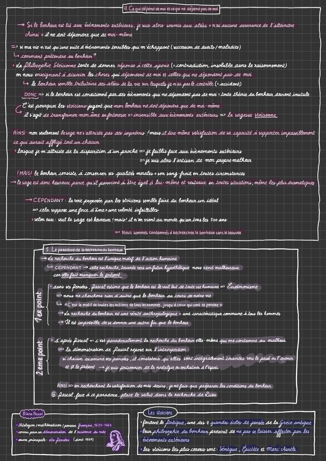 02.04.23 1ère notion
# LE BONHEUR
définitions
* ataraxie « absence de troubles dans l'âme», › Hedonisme théorie qui fait de la recherch