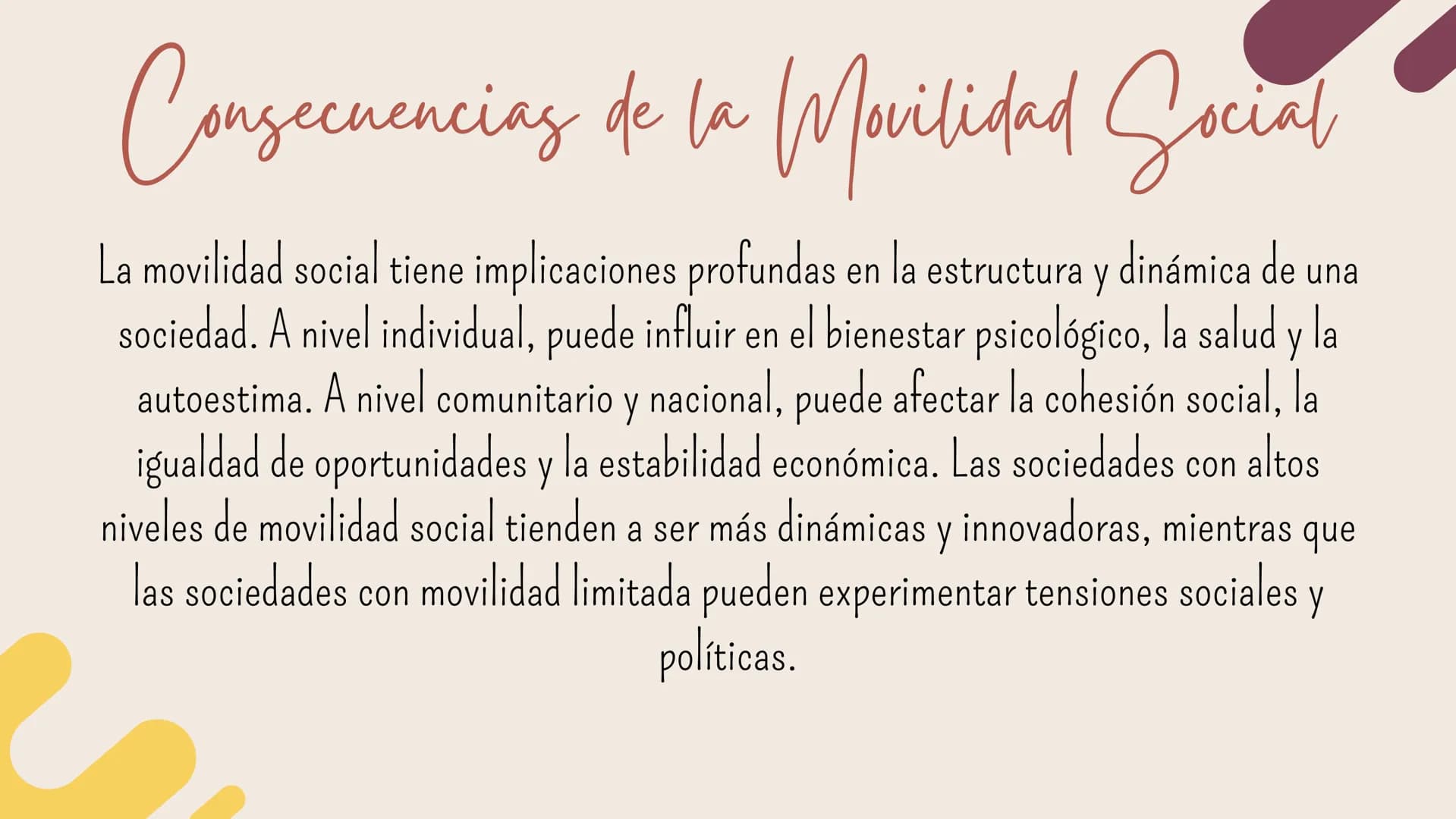 # Movilidad Social ¿Qué es la Movilidad Social!
La movilidad social se refiere al movimiento de individuos o grupos de
una posición social