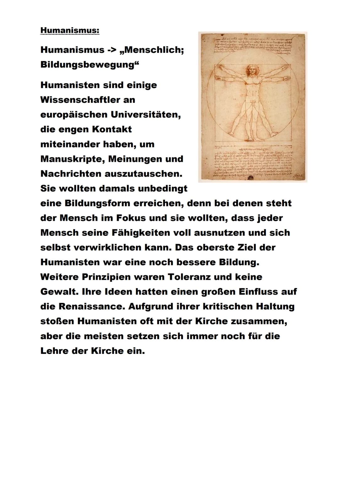 # DER MENSCH IM MITTELPUNKT
RENAISSANCE:
Renaissance ist Französisch
und bedeutet „Wiedergeburt".
Die Renaissance repräsentiert
die Ära de