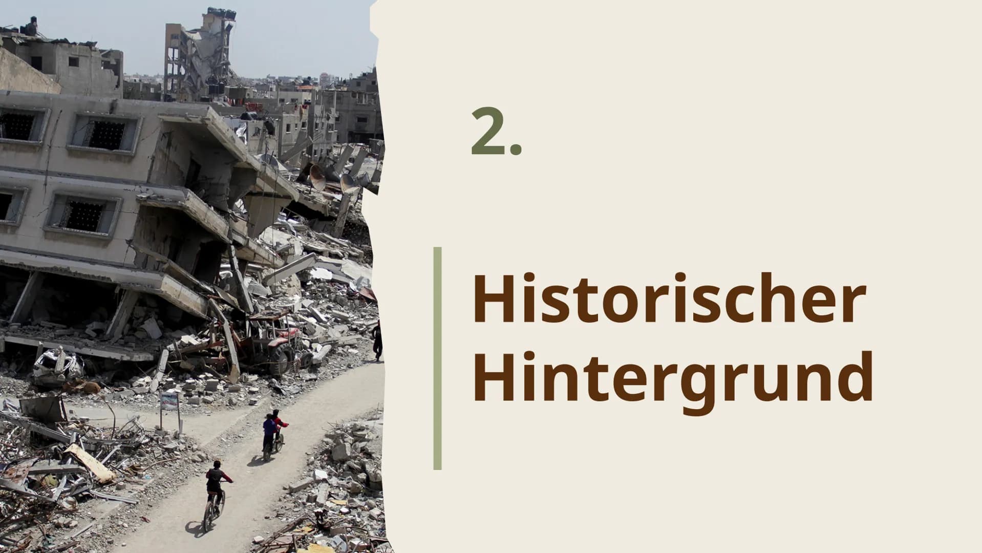 # Nahost -
# Konflikt
Von Natalia und
Samantha # Inhaltsverzeichnis
Einführung
1.
3.
Aktuelle
Situation
Historischer
2.
Hintergrund
4.