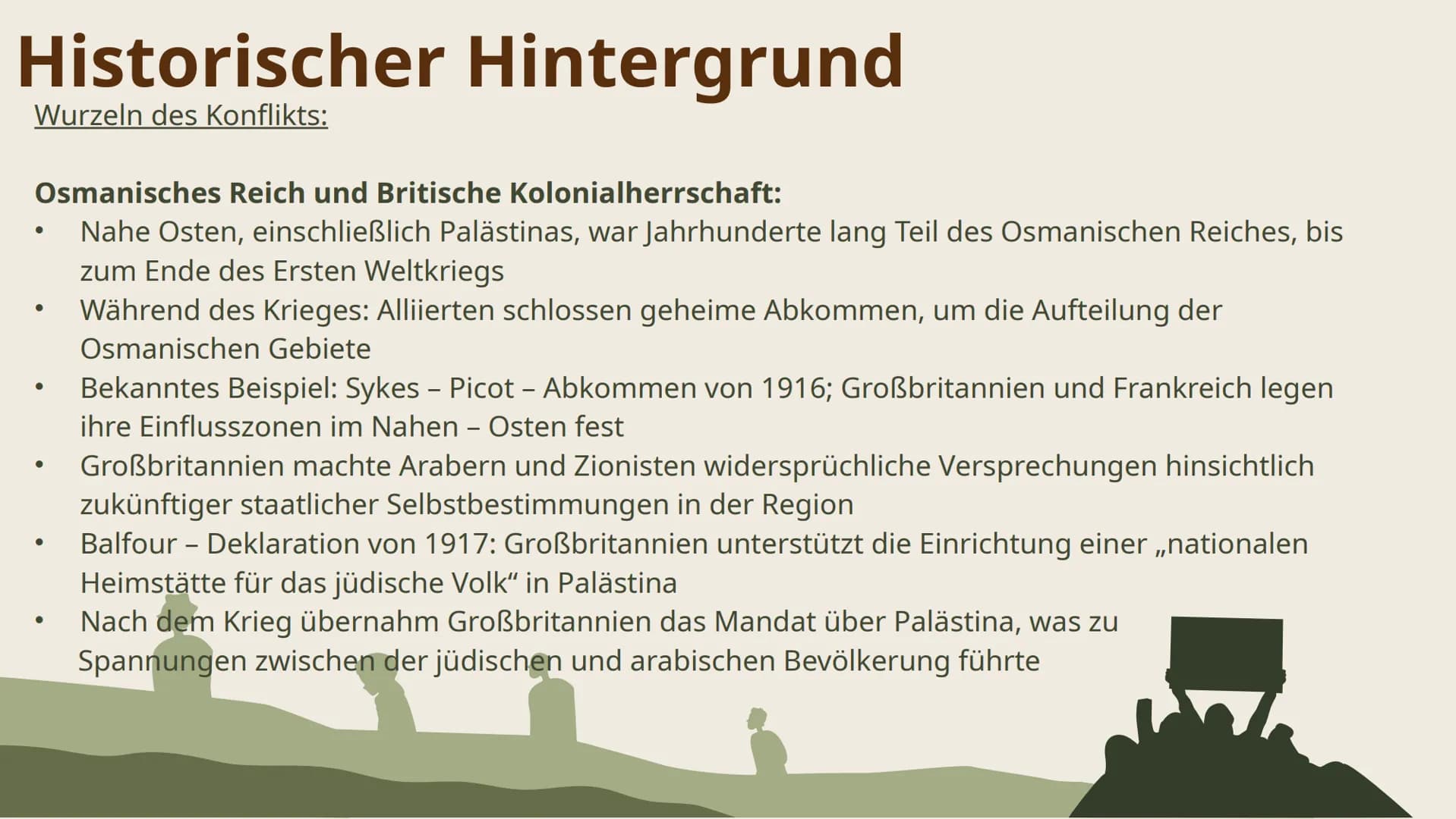 # Nahost -
# Konflikt
Von Natalia und
Samantha # Inhaltsverzeichnis
Einführung
1.
3.
Aktuelle
Situation
Historischer
2.
Hintergrund
4.