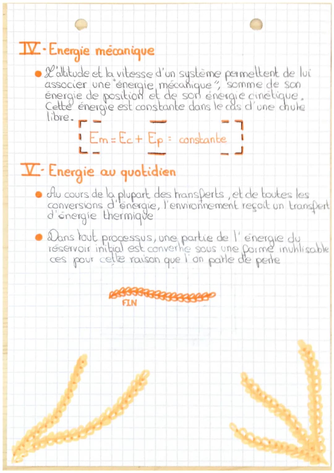 # Energie
au cours d'un mouvement
I-Definition
(Ec): énergie cinétique: Porme d'énergie que possède tout
dorps en mouvement du fait de sa