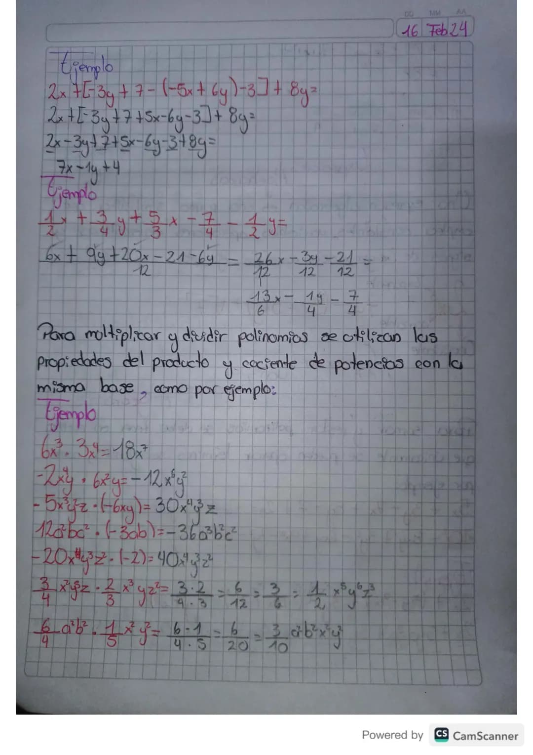 = 11-8
= 88
n. $\frac{\sqrt{49}}{\sqrt{81}} = \frac{\sqrt{49}}{\sqrt{81}} = \frac{7}{9}$
Expresiones Algebraicos
Una expresión algebraica
