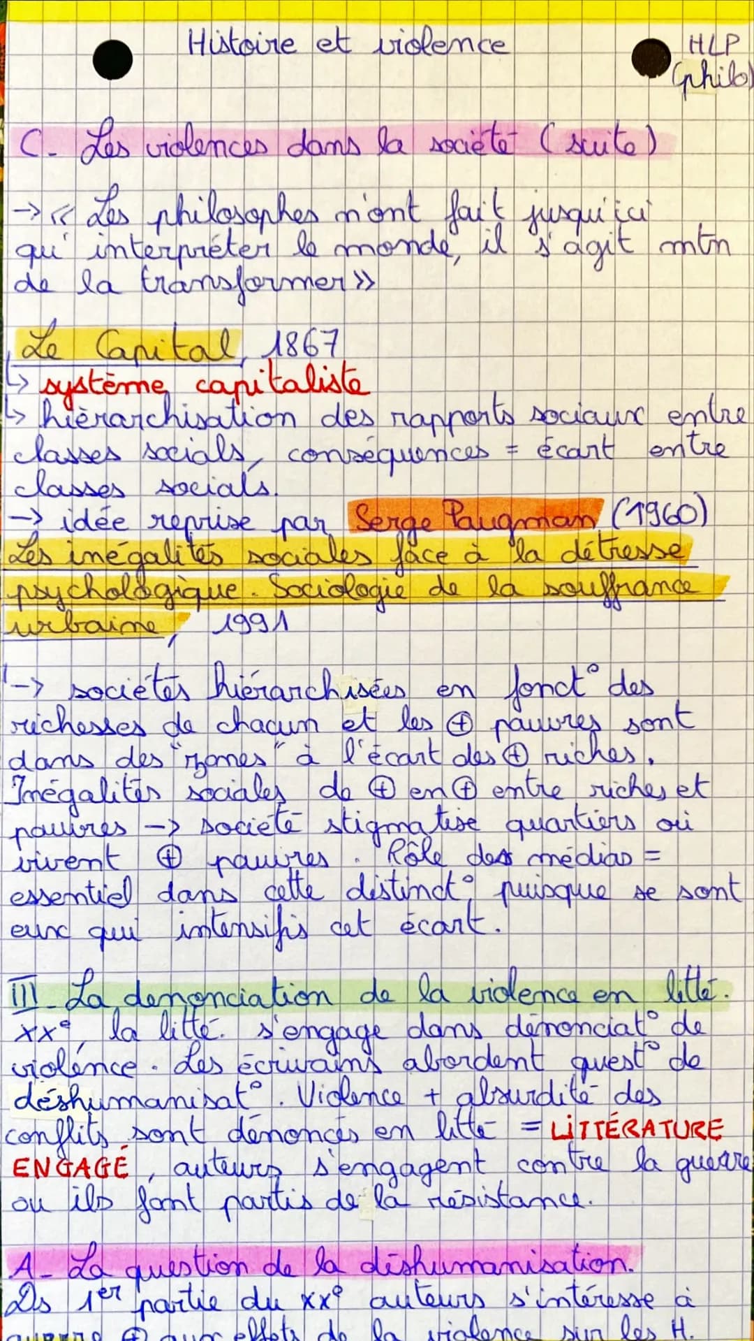 # Histoire et Violence
HLP
(philo
Le xx ime siecle > marquée par trolince
de guerre
radicalement change fa manière de
percevoir le monde,