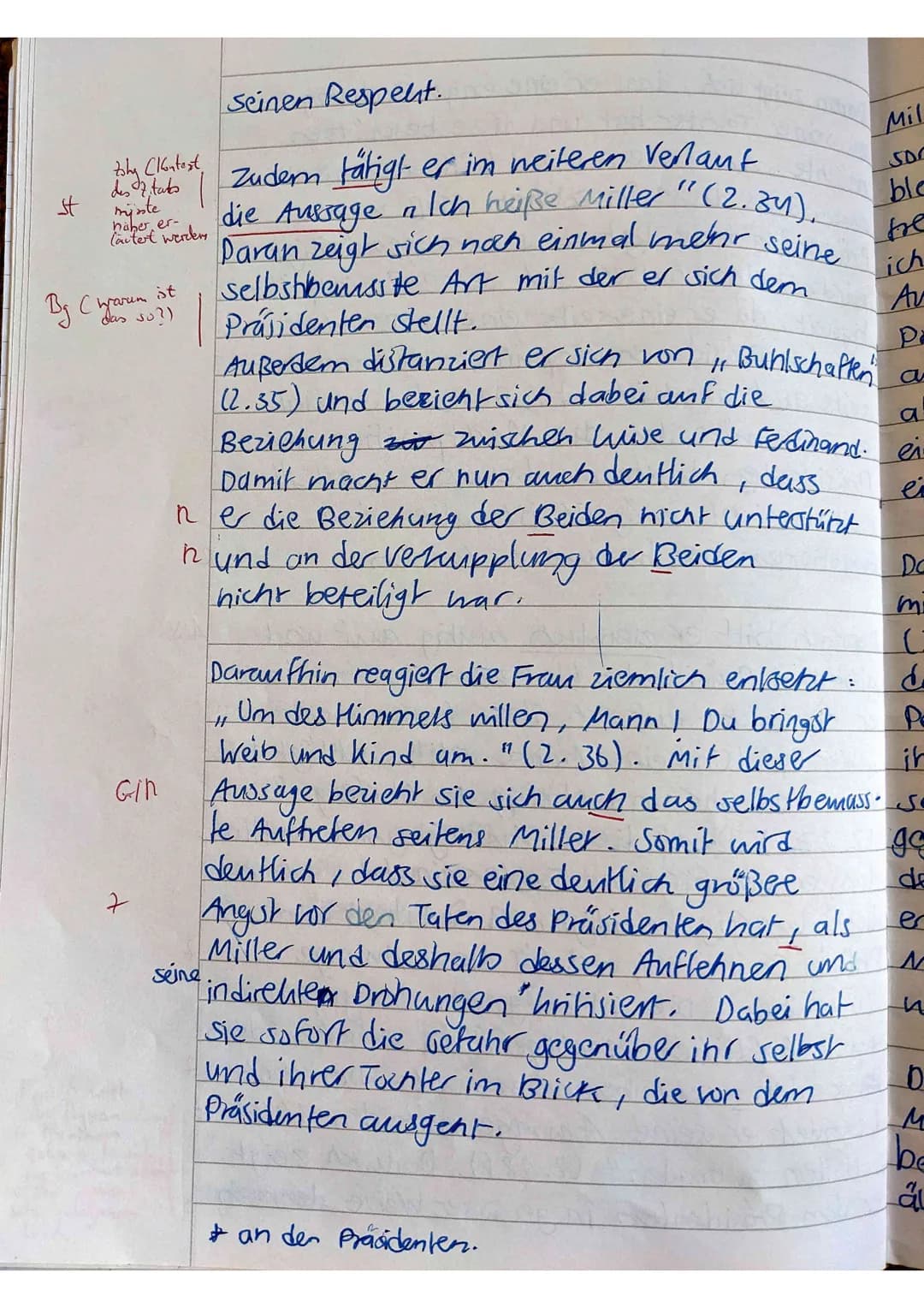 Klassenarbeit 2:
Das bürgerliche Trauerspiel, Kabale und Liebe" von
Friedrich Schiller, welches 1784 zum Enten Mal
aufgeführt wurde, themat