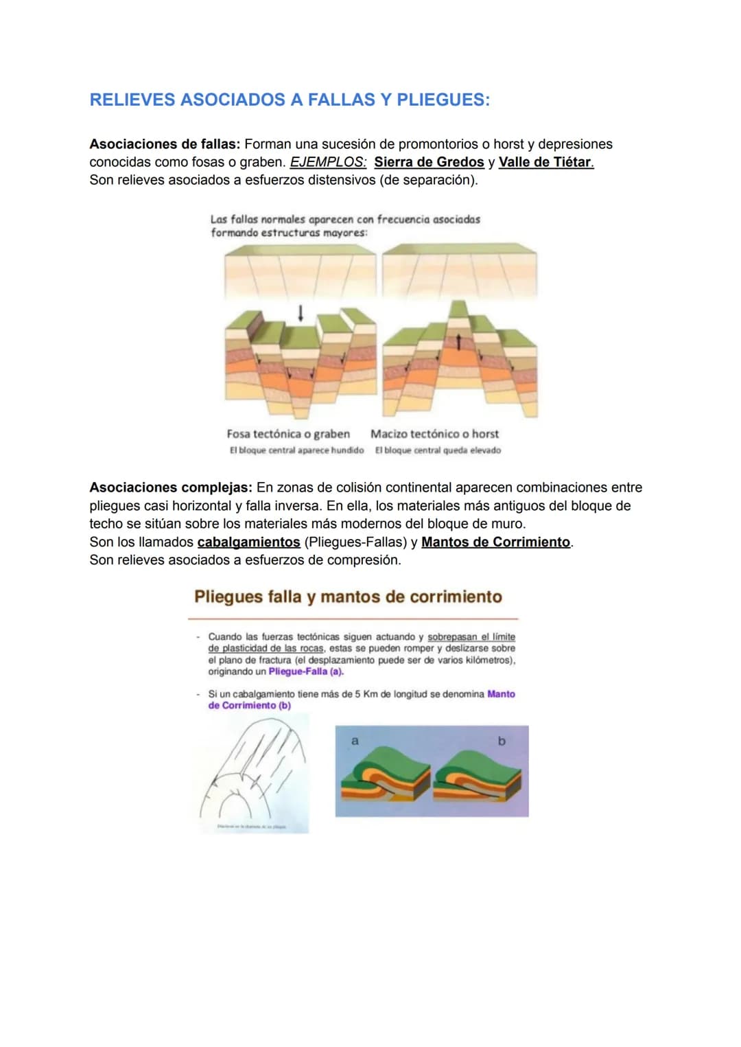 # TEMA 2: TECTÓNICA Y RELIEVES:
Según el mov entre las placas, existen límites:
- constructivos
- destructivos $\Rightarrow$ cada uno da lu