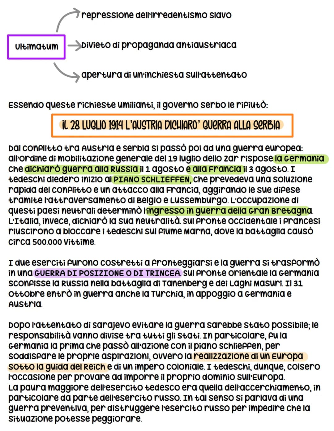 # LA PRIMA GUERRA MONDIALE
## 1914-1918
Alcune delle cause della guerra erano presenti in Europa da molto tempo:
CAUSE REMOTE -> politiche,