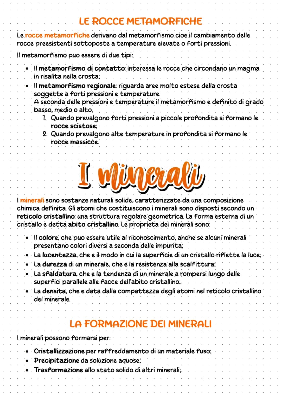 # Le rocce
Le rocce sono aggregati naturali costituiti da uno o piu tipi di minerali. In base alla
loro origine le rocce possono essere sud