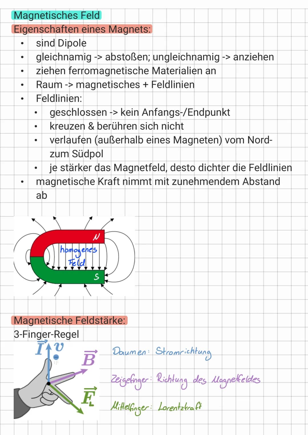 # Elektrisches Feld
Eigenschaften Feldlinien:
- Feldlinien laufen von + nach - und haben einen Anfang
und ein Ende
- Feldlinien kreuzen und