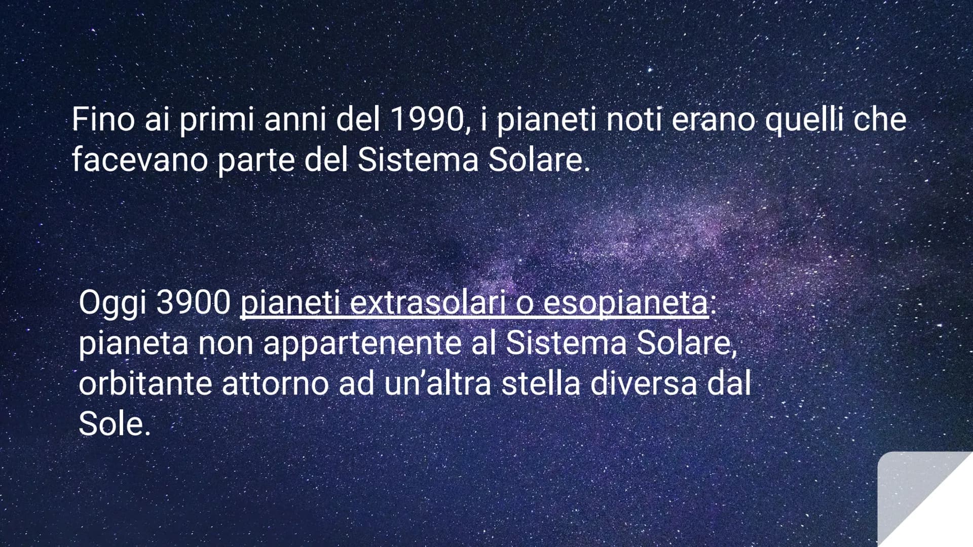 # ORIGINE
# DELL'UNIVERSO Universo:
Insieme dei corpi celesti (stelle, galassie,
pianeti, materia, energia) che circonda la Terra.
Solo un
