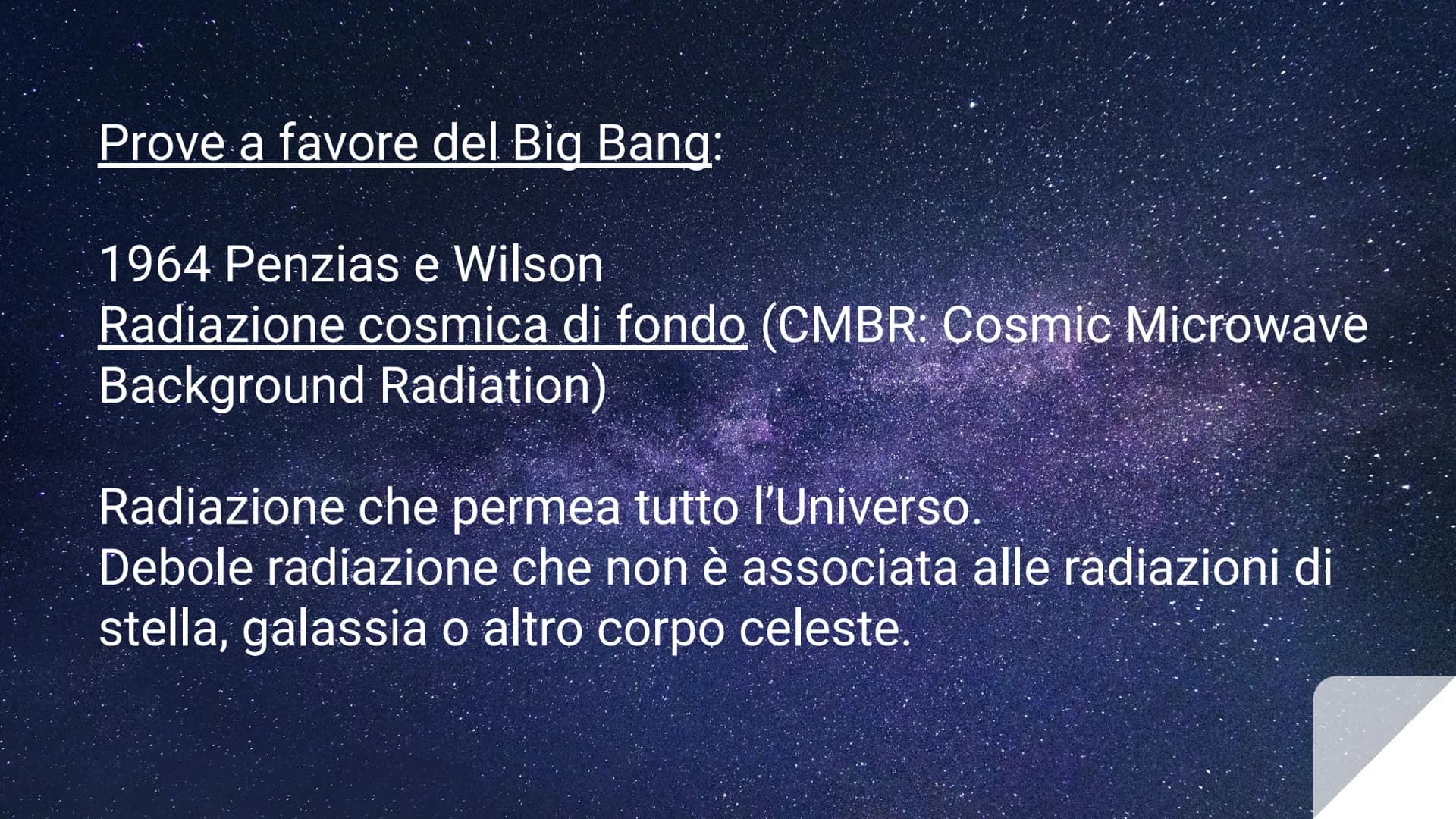 # ORIGINE
# DELL'UNIVERSO Universo:
Insieme dei corpi celesti (stelle, galassie,
pianeti, materia, energia) che circonda la Terra.
Solo un