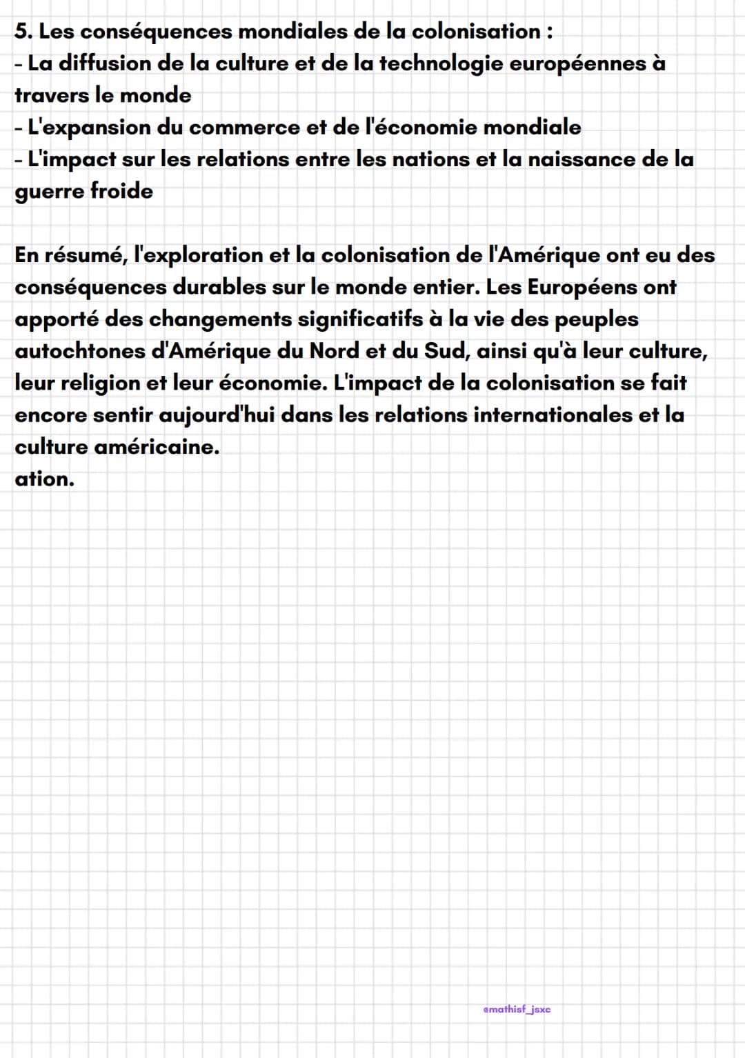 # Histoire
Le Nouveau Monde
Le Nouveau Monde est un sujet très large, alors voici une fiche de
révision qui se concentrera sur l'explorati