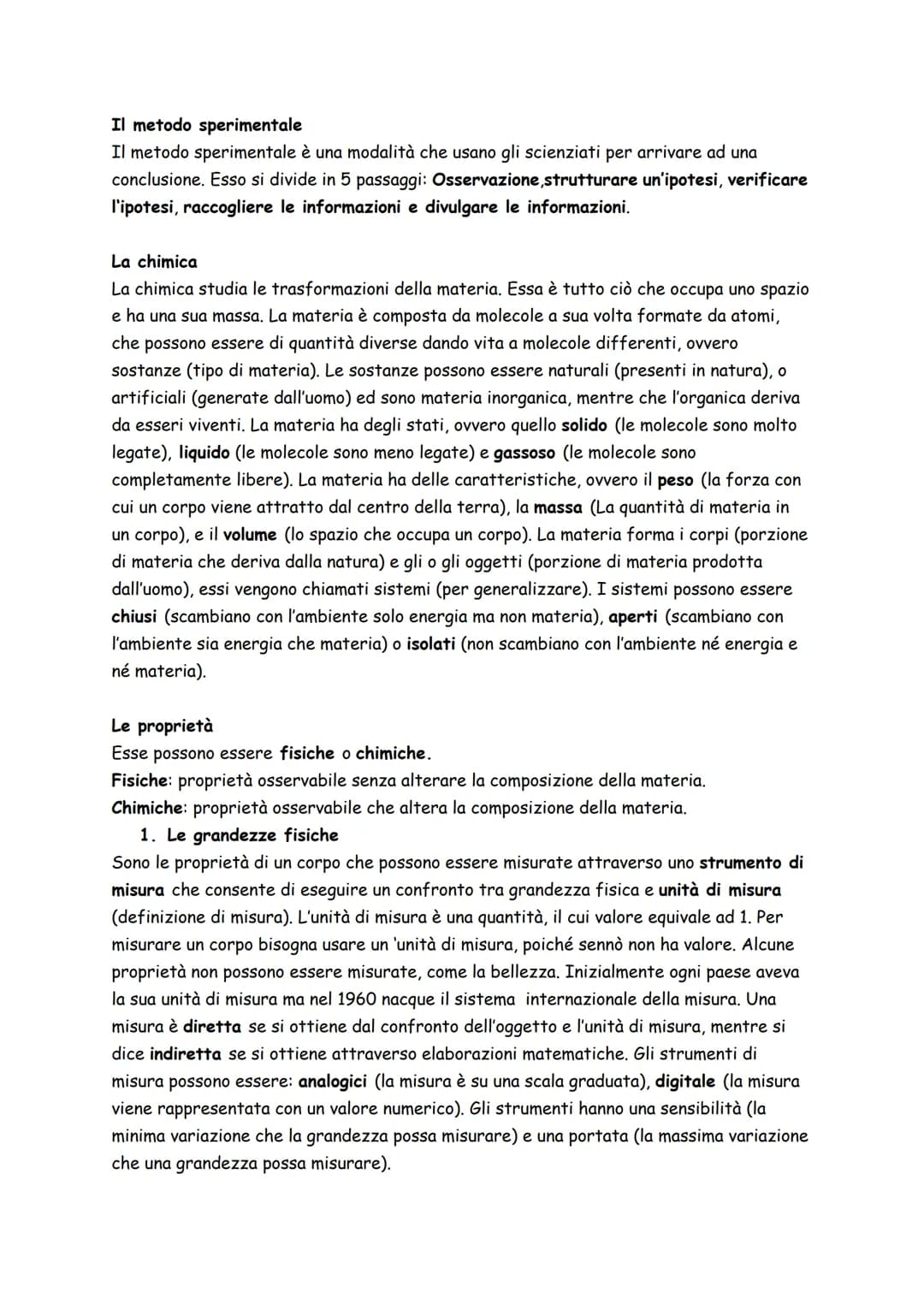 # Il metodo sperimentale
Il metodo sperimentale è una modalità che usano gli scienziati per arrivare ad una
conclusione. Esso si divide in