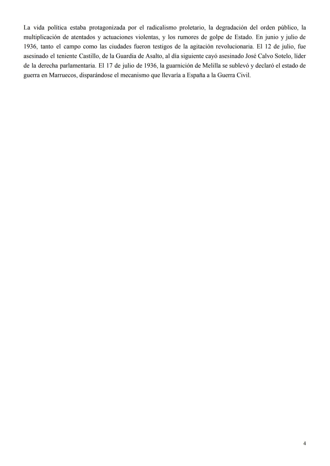 <h2>La Segunda República (1931-1936)</h2>
<p>La Segunda República (1931-1936) fue recibida con esperanza por la mayoría de la población, ya