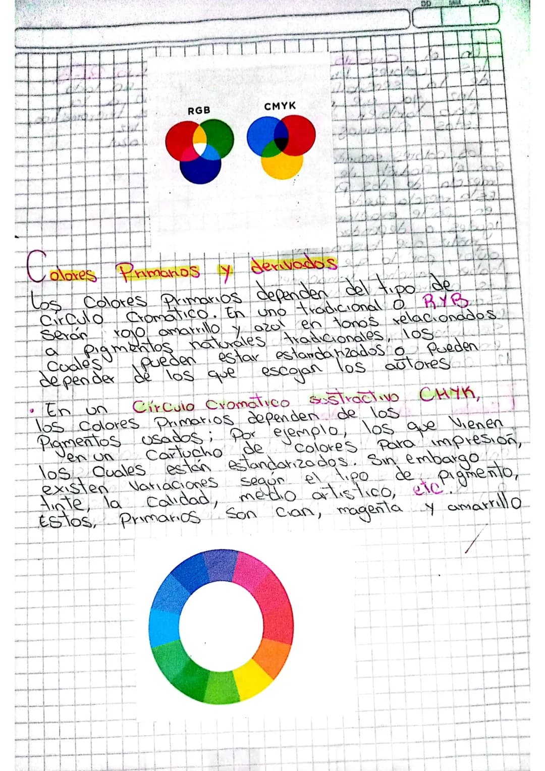 # Cir Culo Cromatico
Conceplo
El circulo cromatico, o rueda de colores, es una
representación ordenada y Circular de los Colores
de acuerd