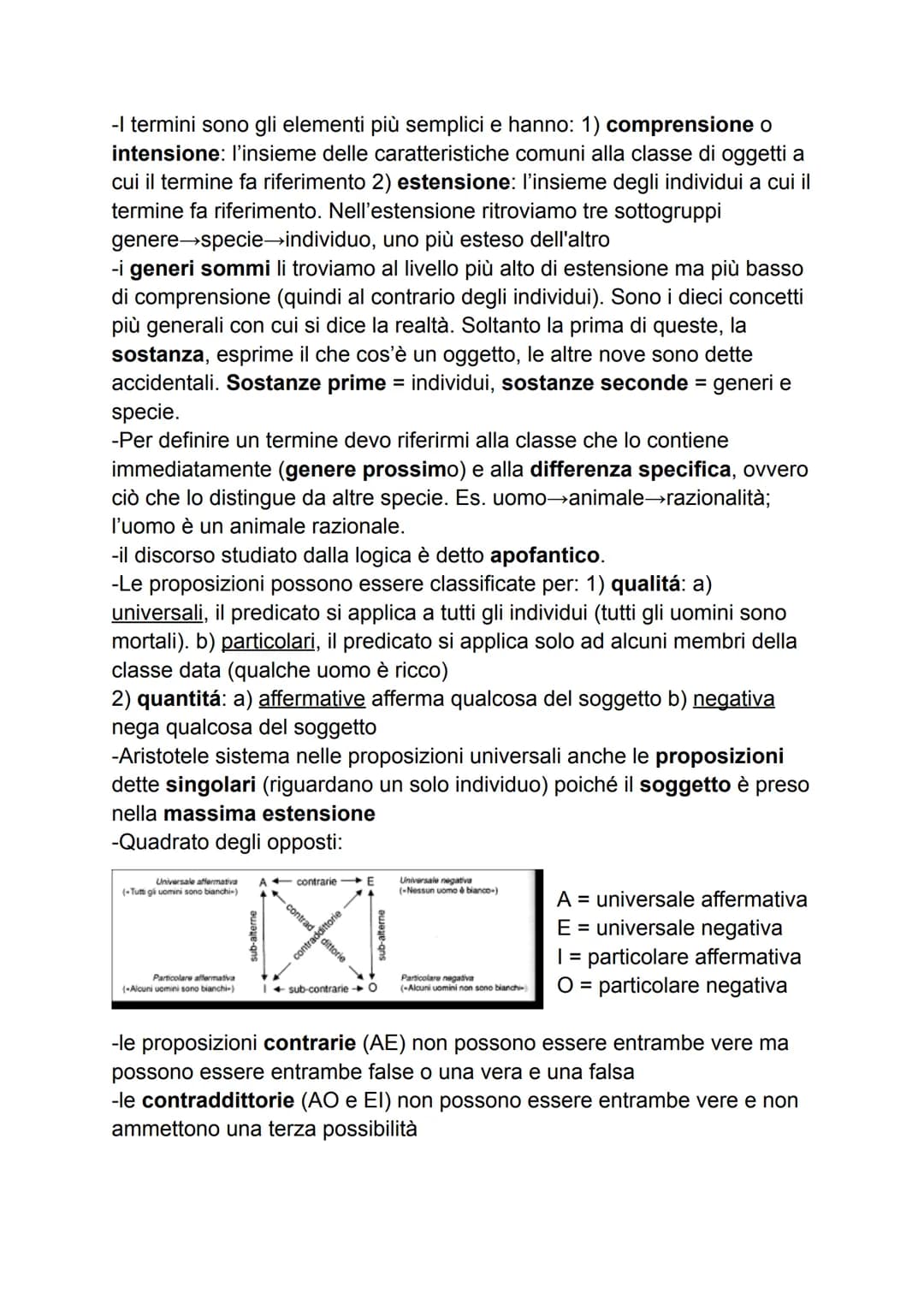 ARISTOTELE
-classificazione delle scienze-
1) scienze teoretiche (contemplative, si occupano del necessario e
usano il metodo dimostrativo
