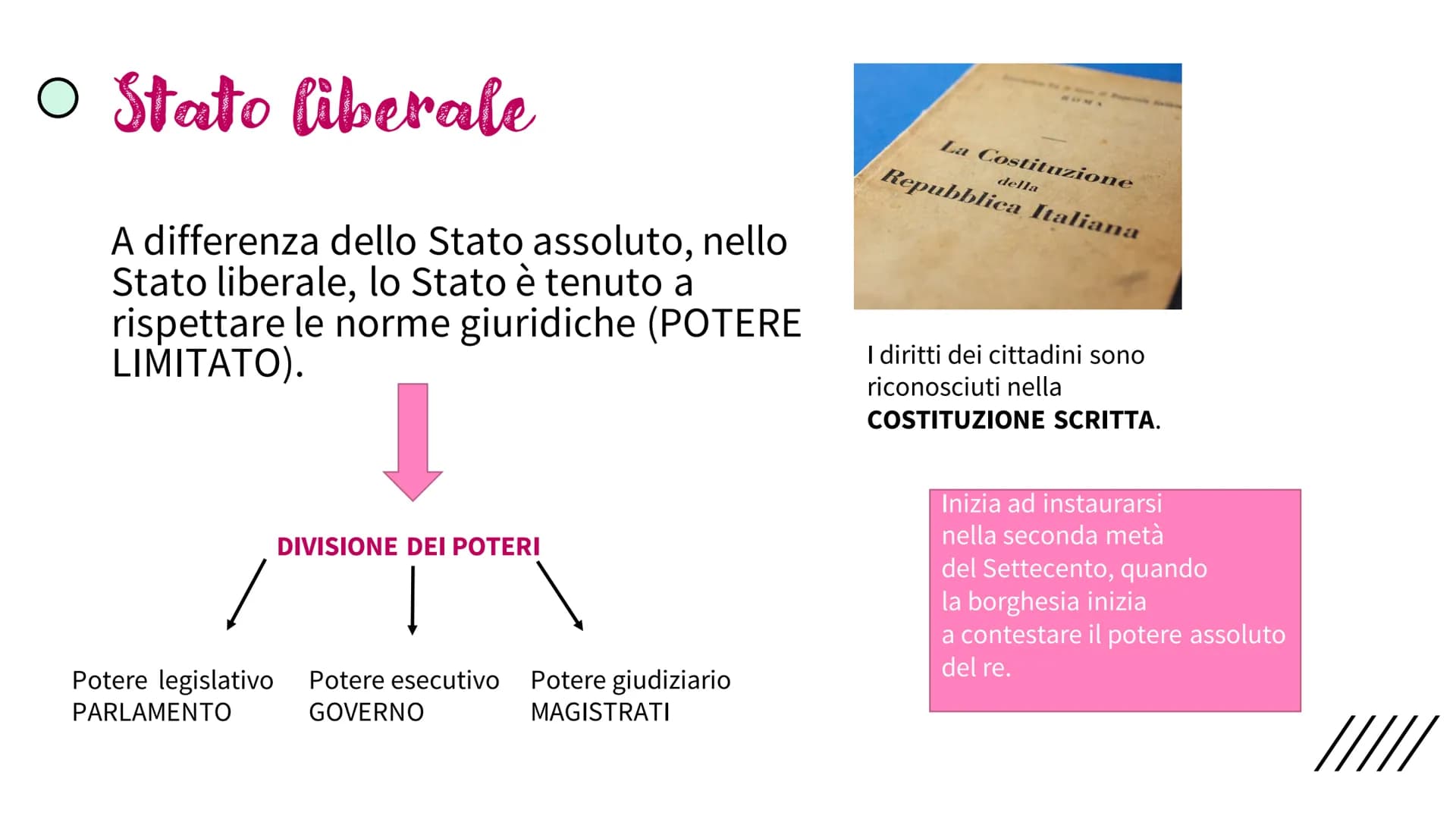 # LE FORME
# DI STATO TIPI FORME DI STATO
• Stato assoluto
• Stato liberale
• Stato totalitario
• Stato socialista
• Stato democratico
Che
