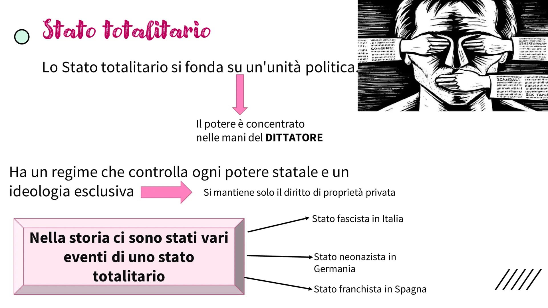 # LE FORME
# DI STATO TIPI FORME DI STATO
• Stato assoluto
• Stato liberale
• Stato totalitario
• Stato socialista
• Stato democratico
Che