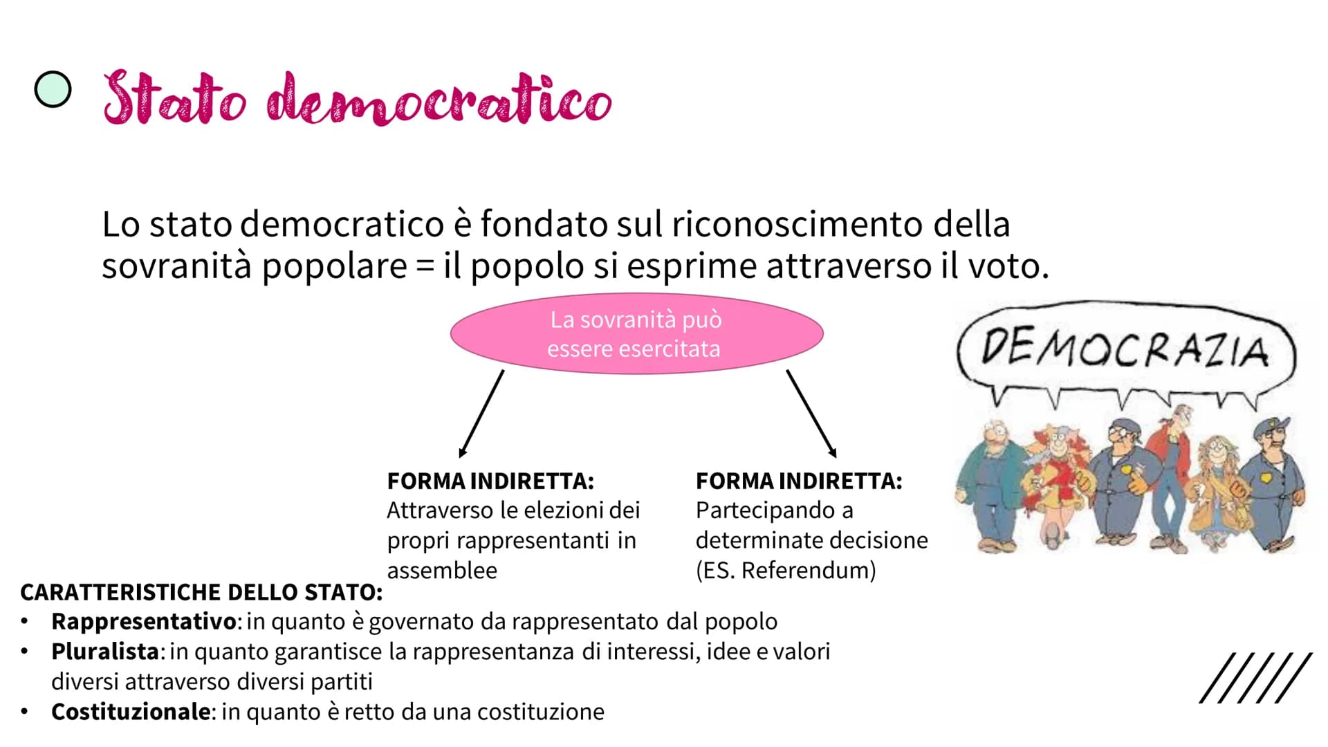 # LE FORME
# DI STATO TIPI FORME DI STATO
• Stato assoluto
• Stato liberale
• Stato totalitario
• Stato socialista
• Stato democratico
Che