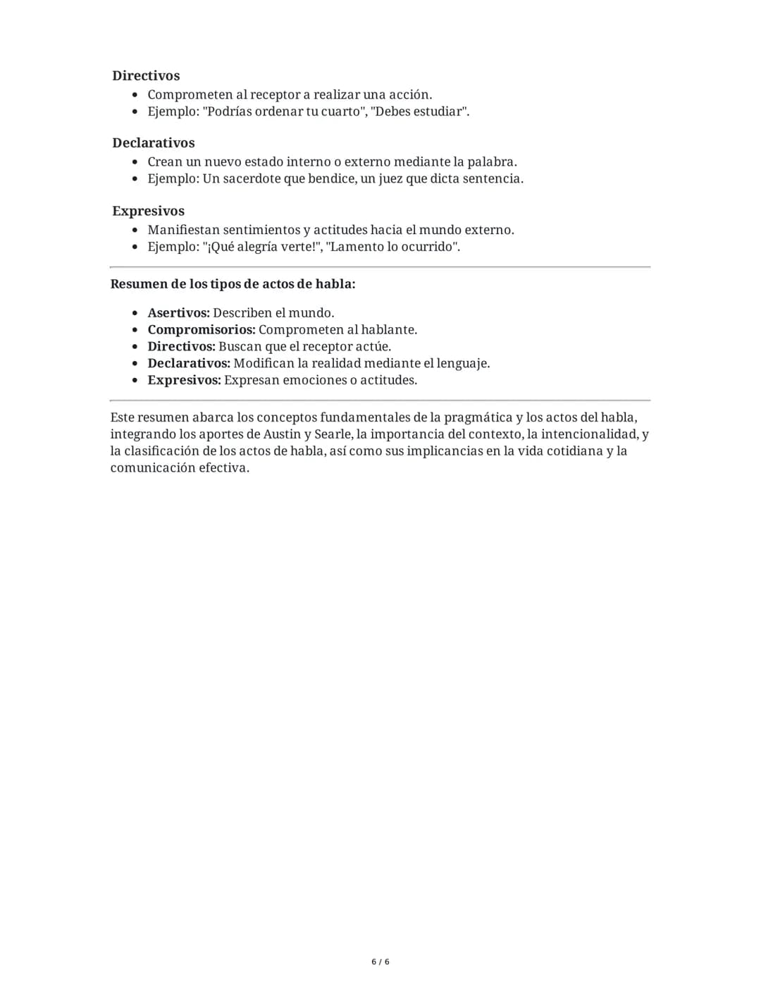 --- OCR Start ---
PRAGMÁTICA I: ACTOS DEL HABLA
1. Introducción a la Pragmática y los Actos del Habla
La pragmática es la rama de la lingüís