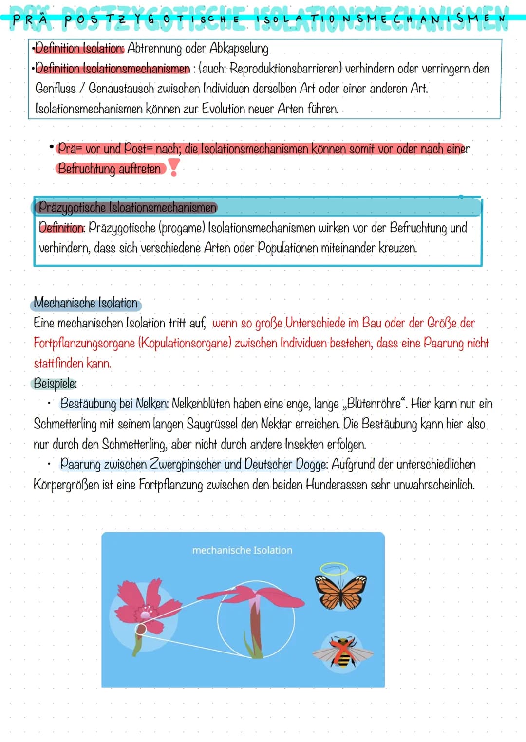 # PRÄ POSTZ YG OTISCH ISOLA TIONSMECHANISM
- Definition Isolation: Abtrennung oder Abkapselung
- Definition Isolationsmechanismen: (auch: