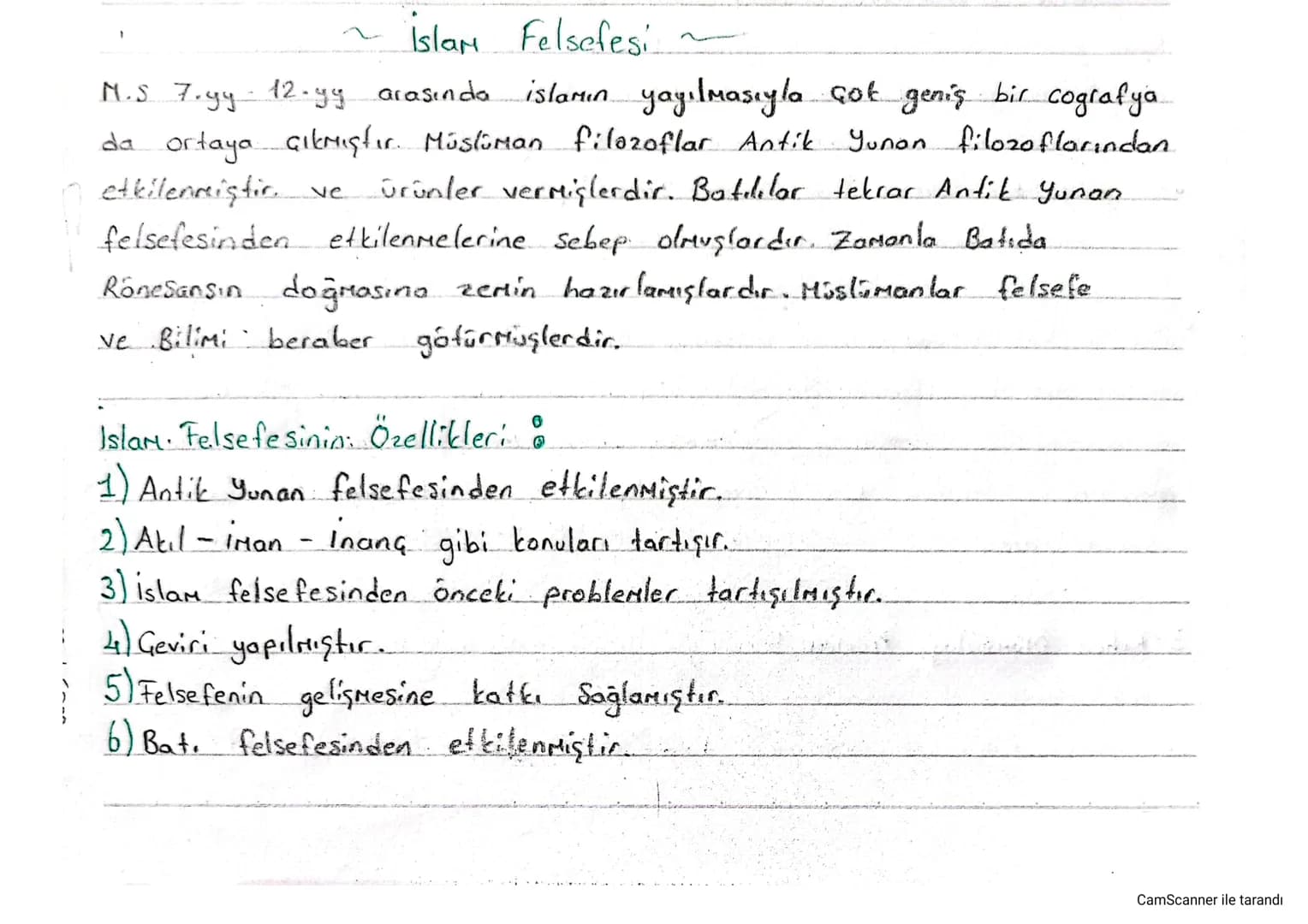 ~ Islam Felsefesi ~
M.S 7.yy - 12-yy arasında islamın yayılmasıyla çok geniş bir cografya
da ortaya çıkmıştır. Müslüman filozoflar Antik Yun