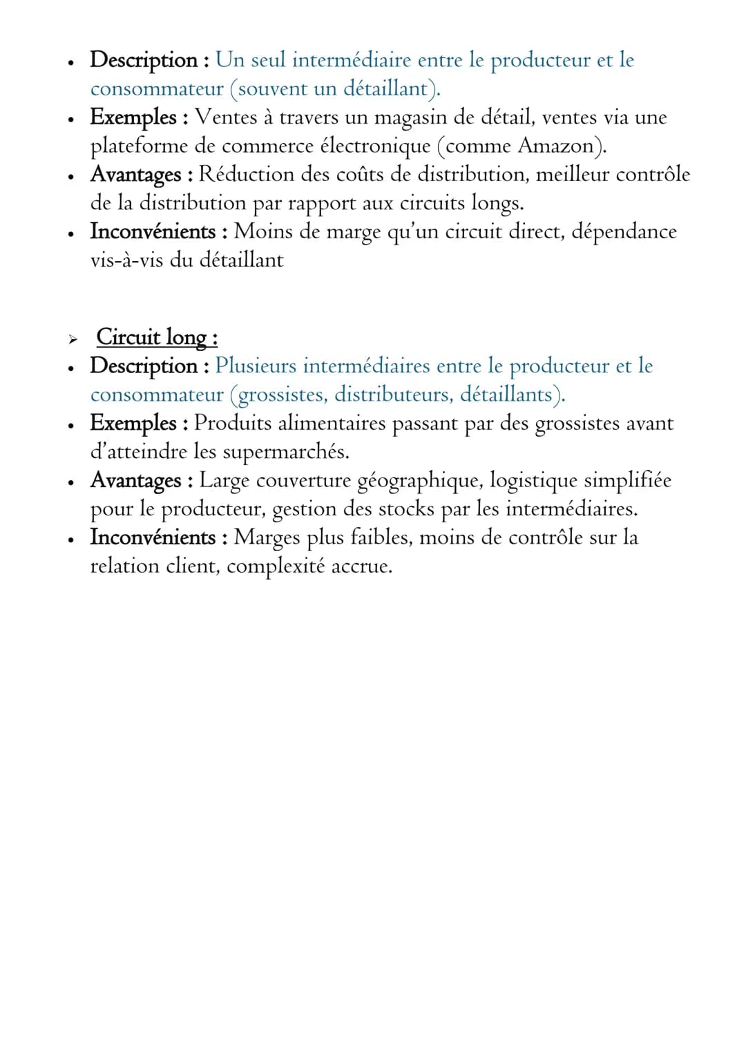 # Chapitre - Le circuit de distribution
## Introduction
Le circuit de distribution désigne le chemin suivi par un produit depuis
sa produc