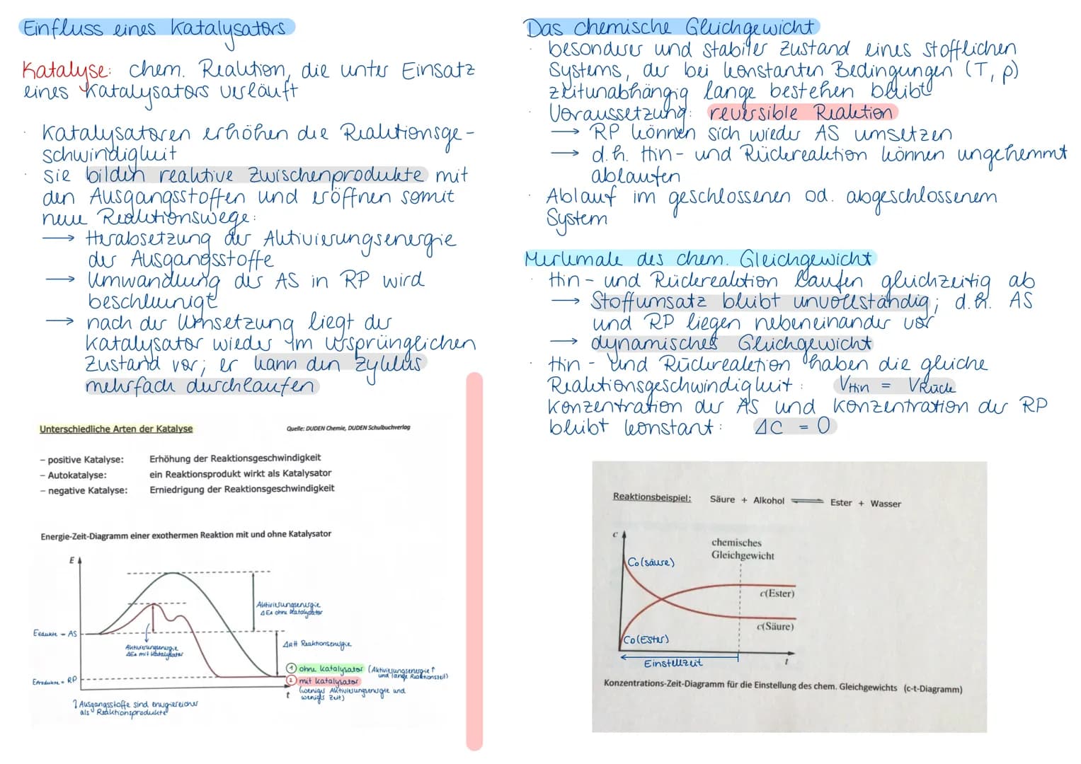 # 4. Chemische Gleichgewichte
Realitionsgeschwindigluit
* chem. Plalitionen Verlaufen unterschiede. schmell
* Realitionsgeschwindigluit
