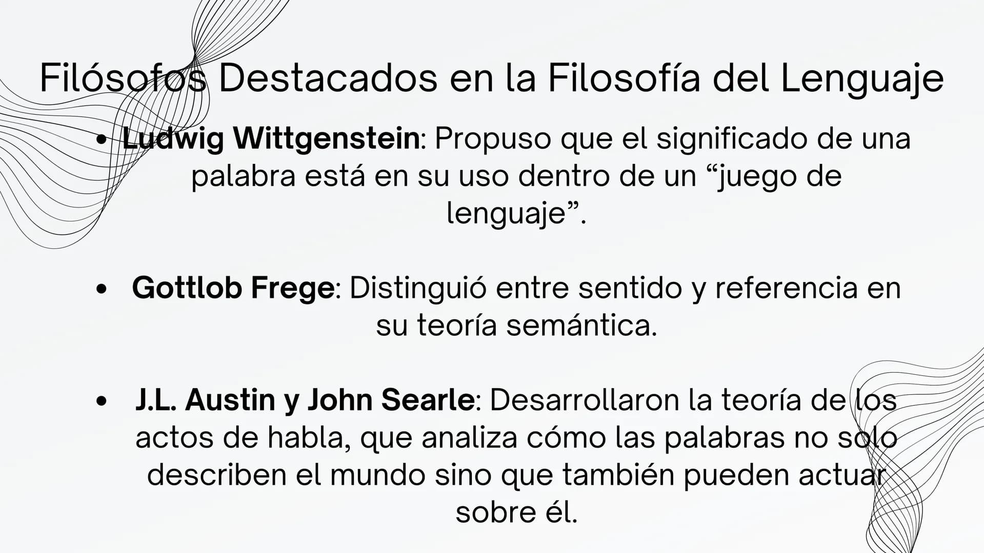 FILOSOFIA
DEL
LENGUAJE # ¿Qué es la Filosofia del lenguaje?
La filosofía del lenguaje es una rama de la filosofía que
se centra en el análi