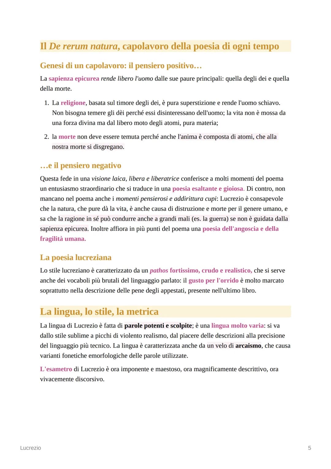 # Lucrezio
## Le notizie sulla vita
* Lucrezio è un personaggio molto misterioso: le notizie biografiche che lo riguardano,
infatti,
