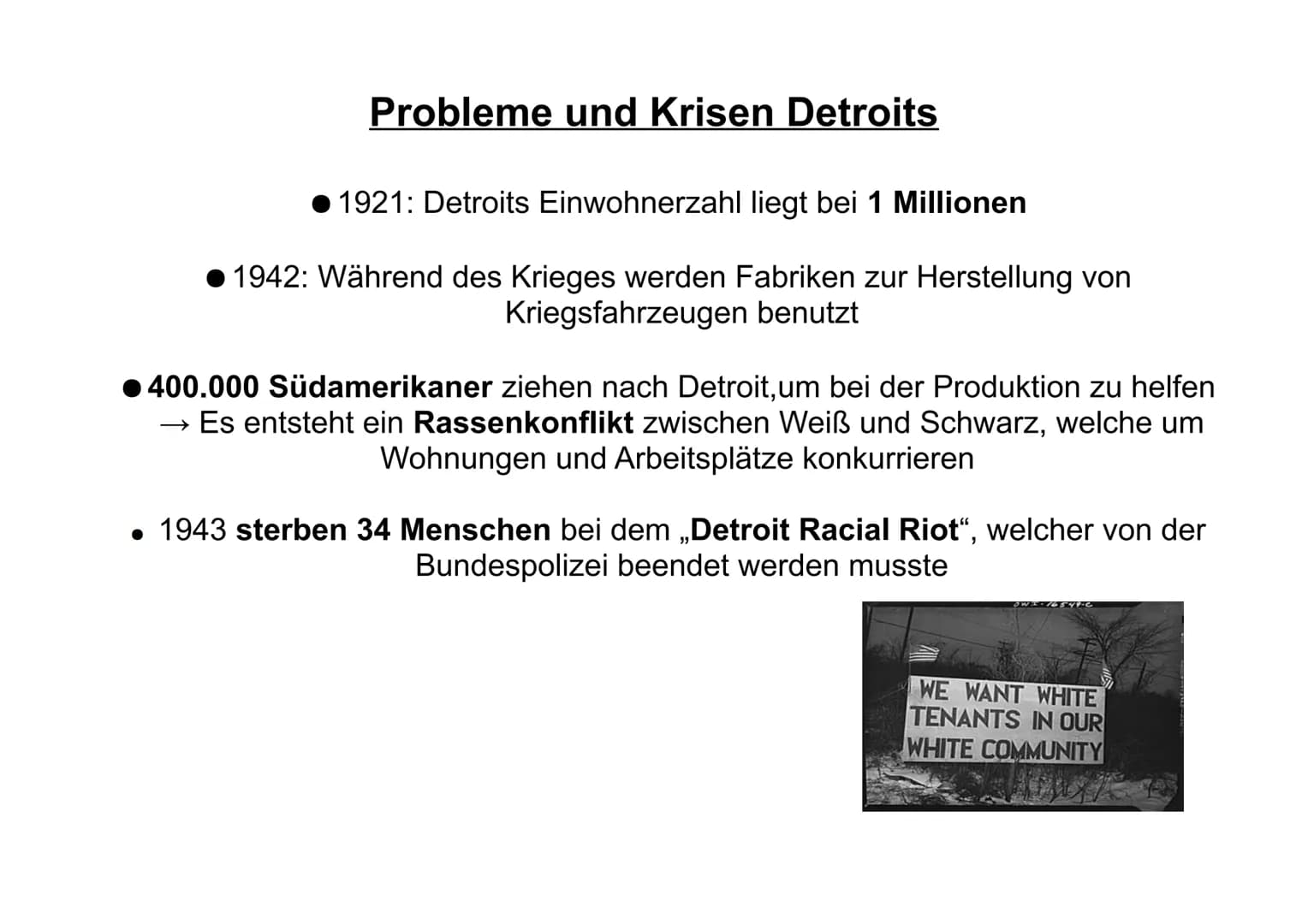 # Motor City Detroit
oder eher
# Shrinking City Detroit? ### Gliederung
1. Entstehung einer Auto-Manufaktur Stadt
2. Fordismus und Postf