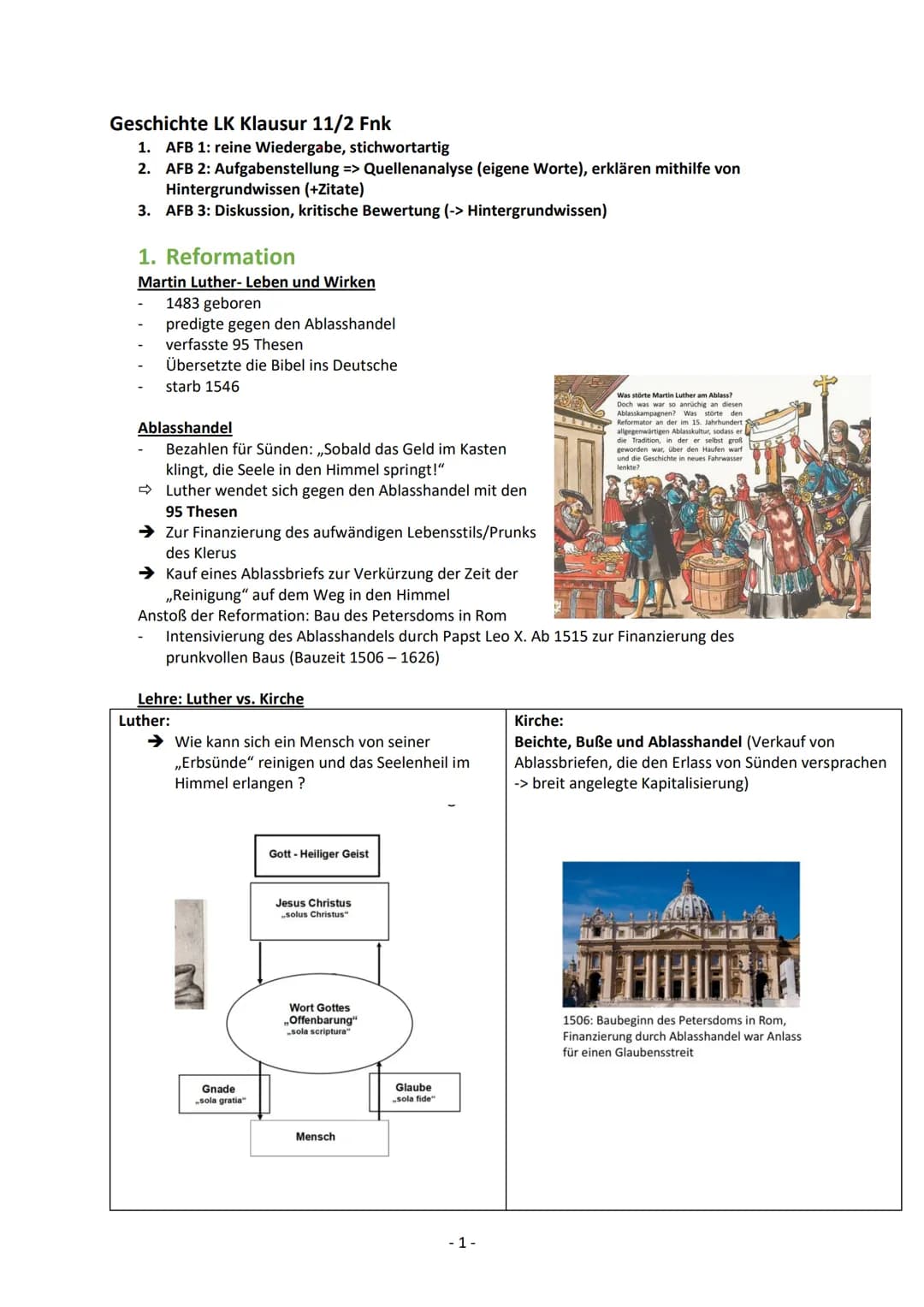 # Geschichte LK Klausur 11/2 Fnk
1. AFB 1: reine Wiedergabe, stichwortartig
2. AFB 2: Aufgabenstellung => Quellenanalyse (eigene Worte), er
