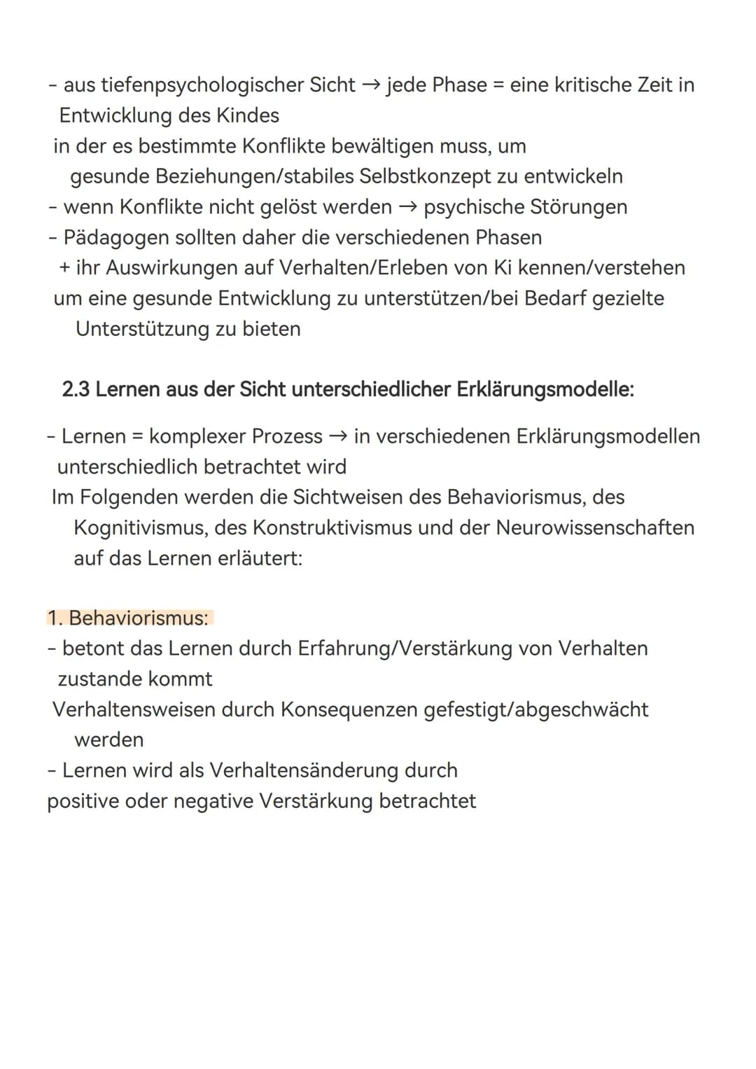 11.04.2023
2.2 Tiefenpsychologie
- tiefenpsychologische Theorien gehen davon aus, dass das
menschliche Erleben und Verhalten auf unbewusst