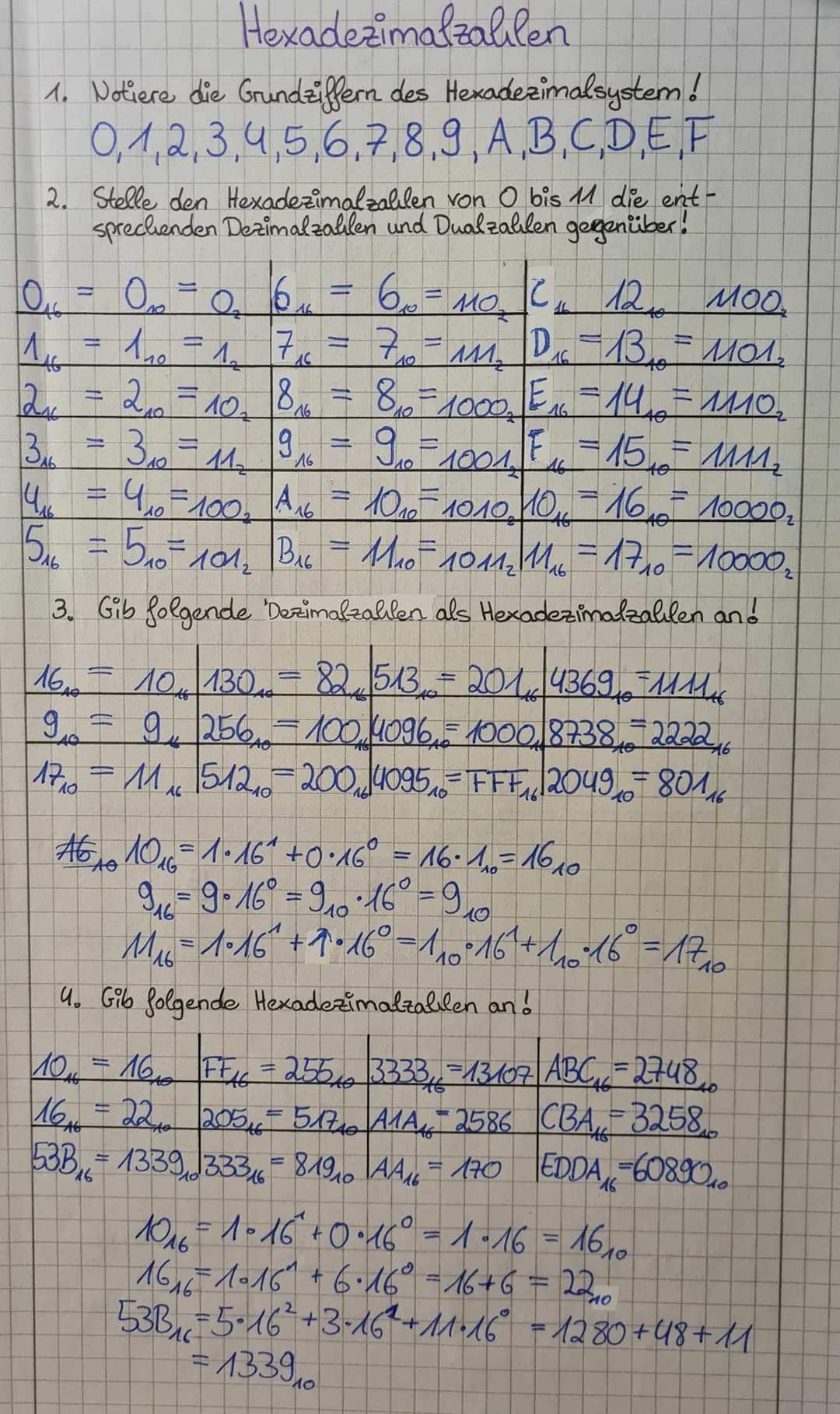 # Hexadezimalsystem
6
10
16
Das Hexadezimalsystem (Seclizelinersystem) ist
ein Stellenvertsystem zur Basis 16. Es werden
16 verschiedene