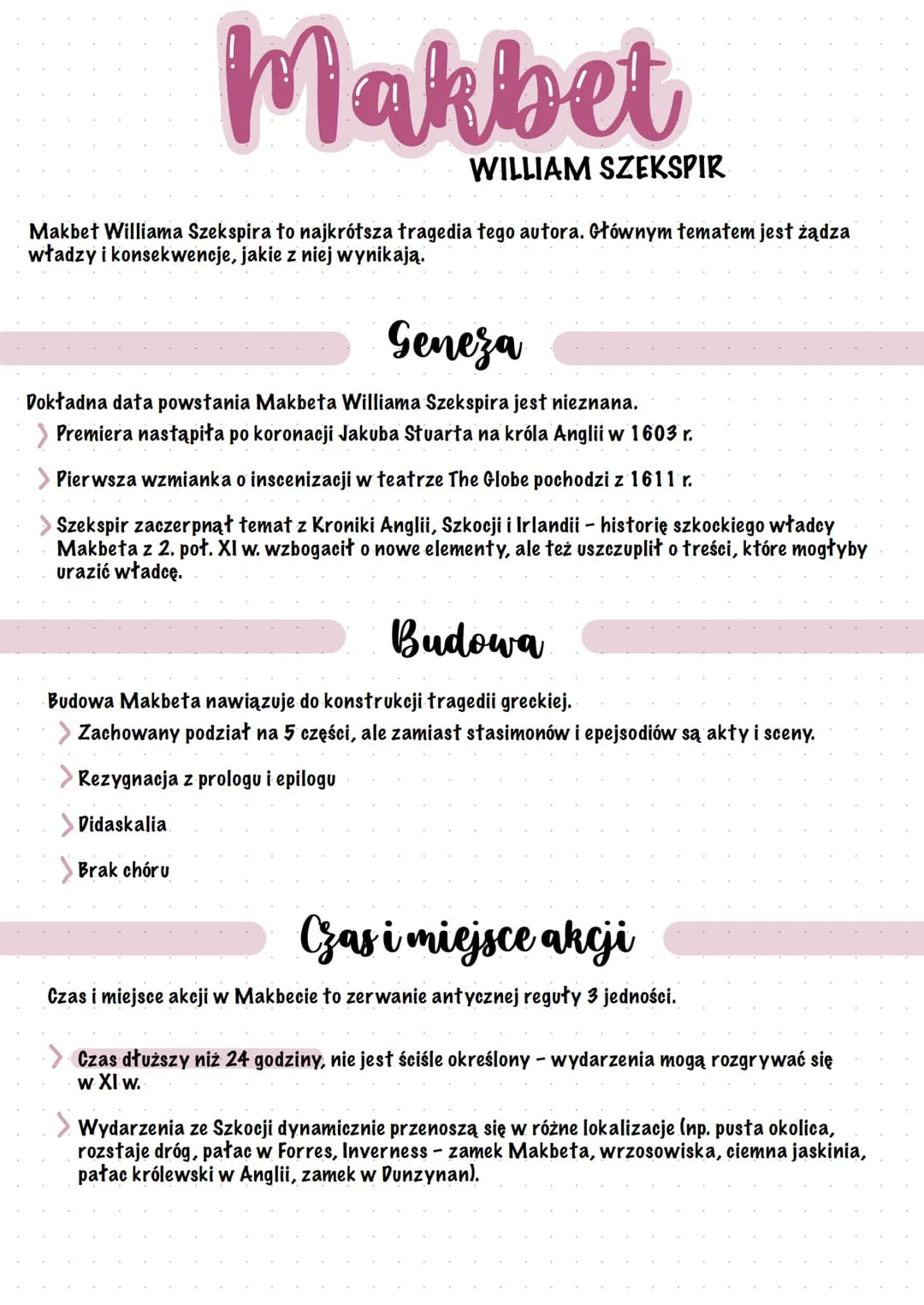 # Makbet
WILLIAM SZEKSPIR
Makbet Williama Szekspira to najkrótsza tragedia tego autora. Głównym tematem jest żądza
władzy i konsekwencje,
