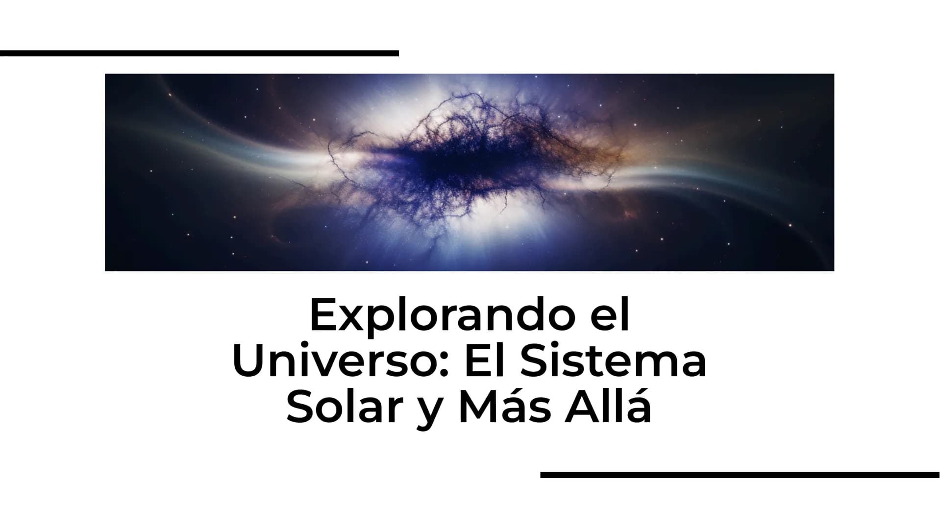 Explorando el
Universo: El Sistema
Solar y Más Allá # Introducción
Bienvenidos a la exploración del
Universo. En esta presentación,
descubr