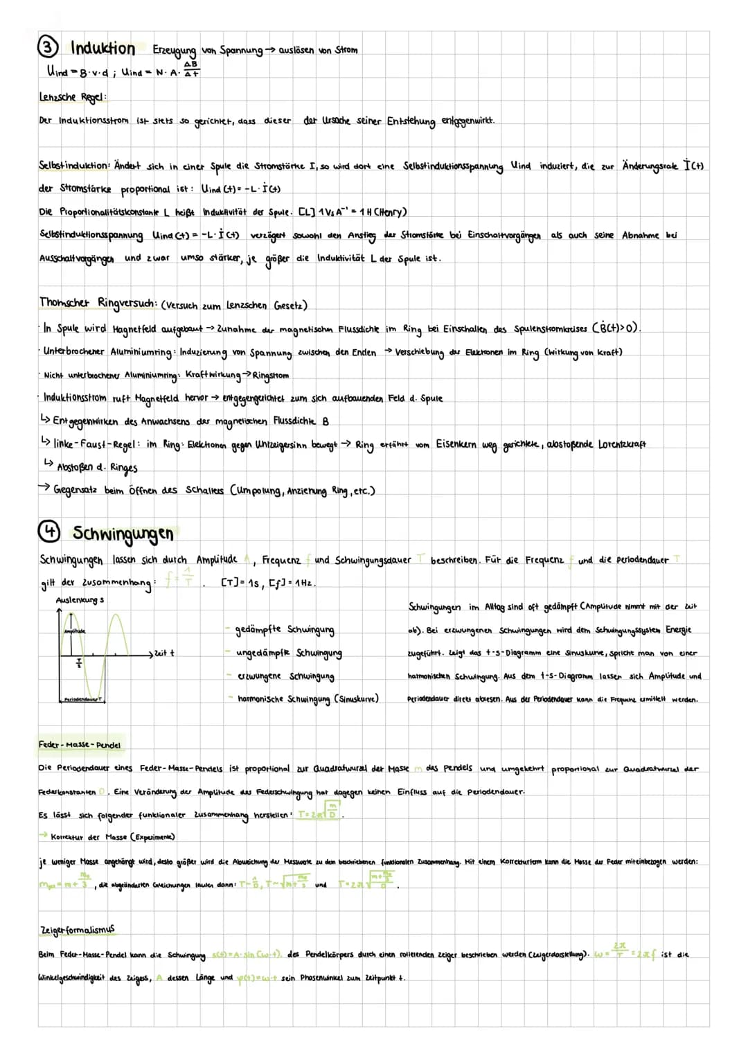 # Elektrisches Feld
Lernzettel Abitur Physik
Elektrische Feldstärke
Der Vektor E der elektrischen Feldstärke kennzeichnet die Stärke und Ri