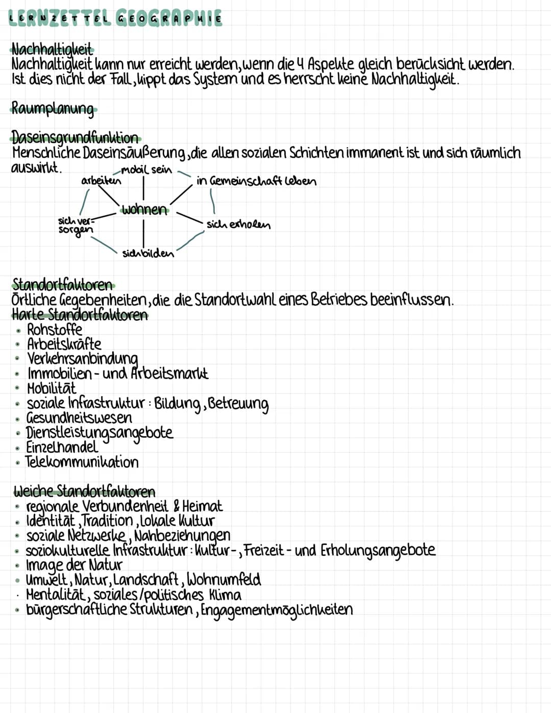# LERNZETTEL GEOGRAPHIE
Basiskonzepte
Was sind Basiskonzepte ?
→ grundlegende, nachvollziehbare Leitideen des fachlichen Denkens
→ Stell
