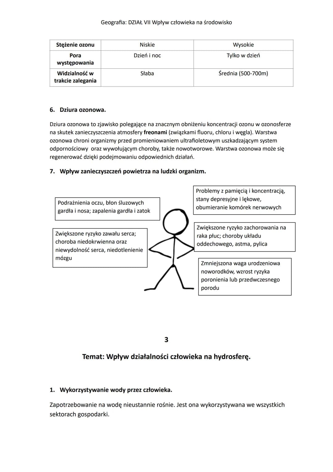 Geografia: DZIAŁ VII Wpływ człowieka na środowisko
1
Temat: Konflikt w relacji człowiek-środowisko przyrodnicze.
1. Środowisko przyrodnic