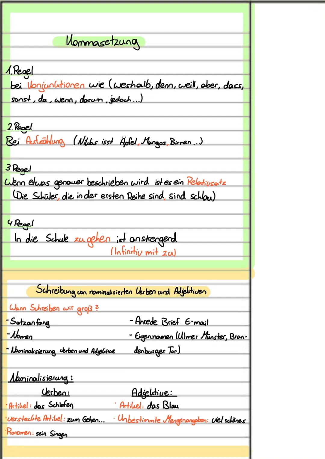 # Deutsch Diktat
- Schreibung con Zeitangaben
- Schreibung con nominalisierten Verben und Adjelitiven✓
- Schreibung von s-Louten:s/ss/B✓
-