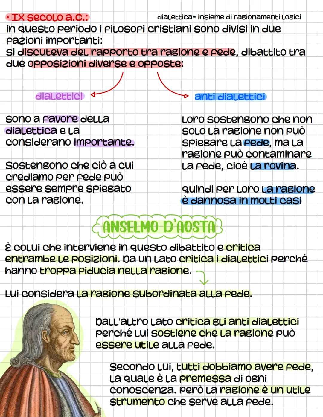 # LA SCOLASTICA
La Filosofia medievale
LA FILOSOFia medievale è COLLegata alla religione, esse sono
in relazione. c'era un dibattito tra qu