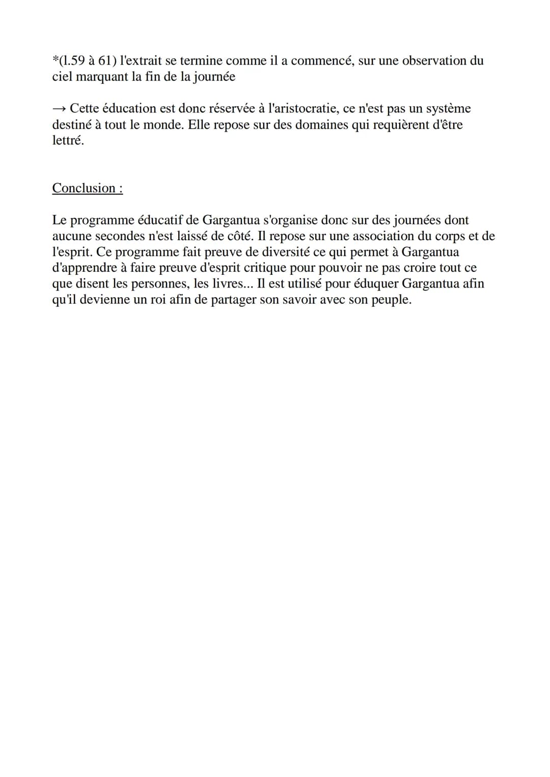 # L'éducation de Gargantua
Introduction :
Gargantua est un roman publié en 1534 et écrit par François Rabelais. Celui-ci
est l'héritier de