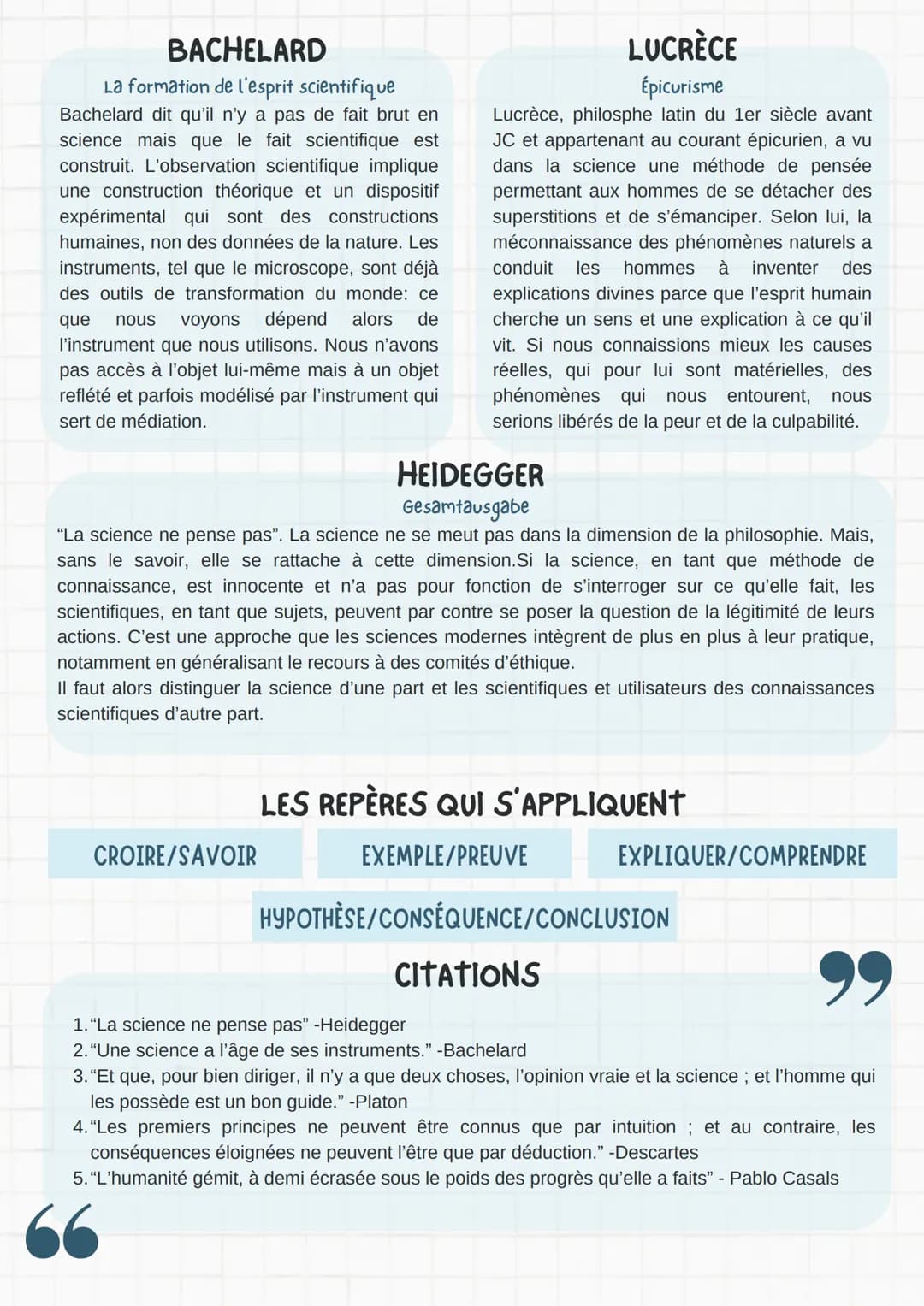 # LA SCIENCE
>scientia= connaissance
## DÉFINITIONS
### 1 SAVOIR
=au sens commun, la science est un savoir: au sens large, il existe donc