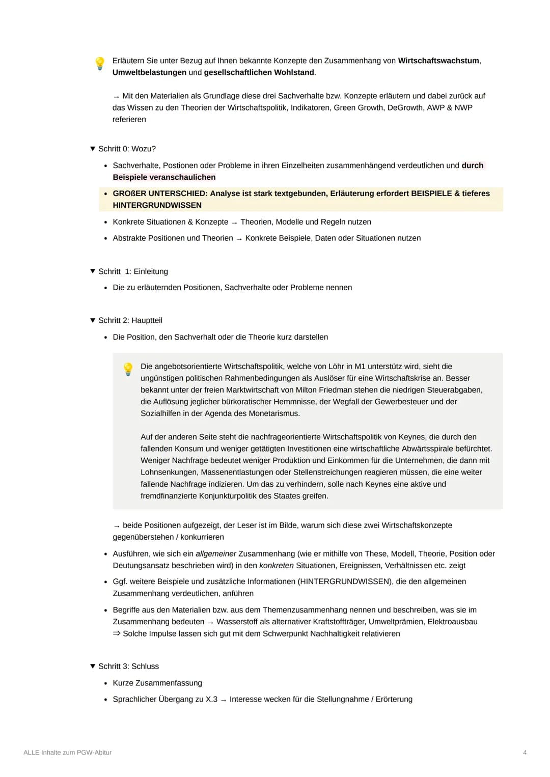 # ALLE Inhalte zum PGW-Abitur
▼ Methodik&Operatoren
Eine Gesamtaufgabe bezieht sich immer auf ein Semesterthema. Aufgabe 1 in der Abiturkl