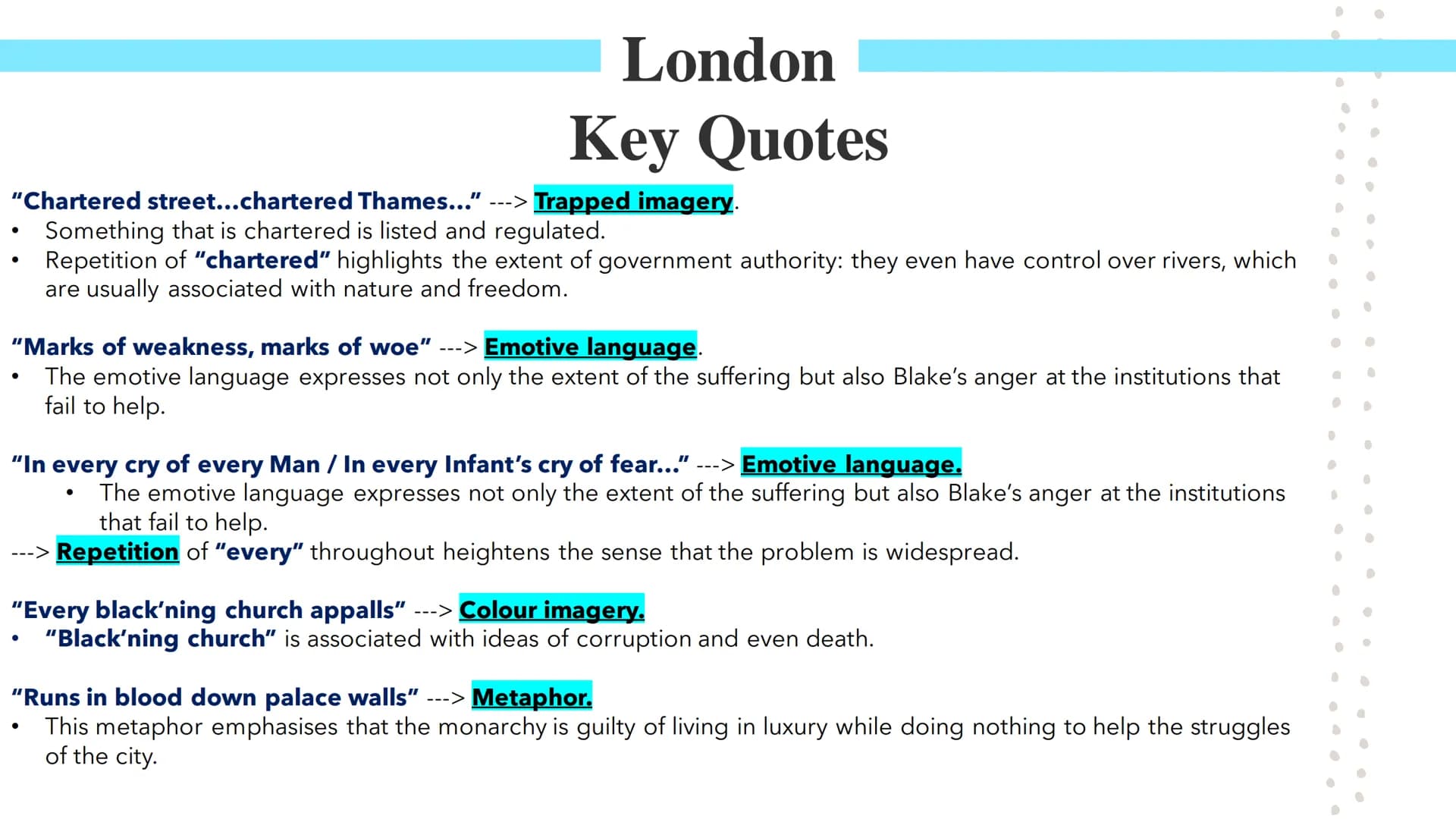 # London
Poetry GCSEs # London
William Blake's London describes a narrator's experience of walking through London. The poem was published a